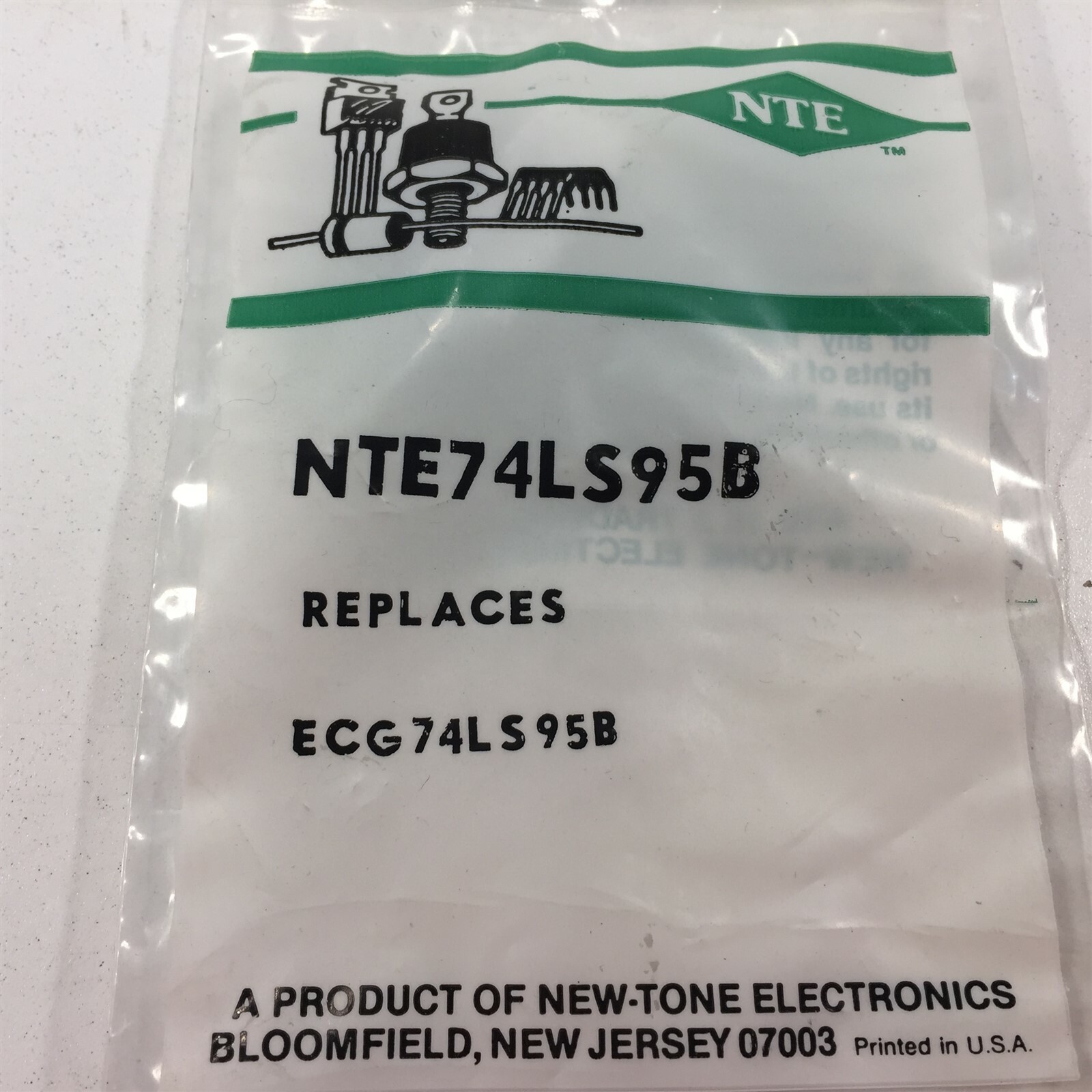 (1) NTE NTE74LS95B Integrated Circuit TTL − 4−Bit Parallel−Access Shift Register