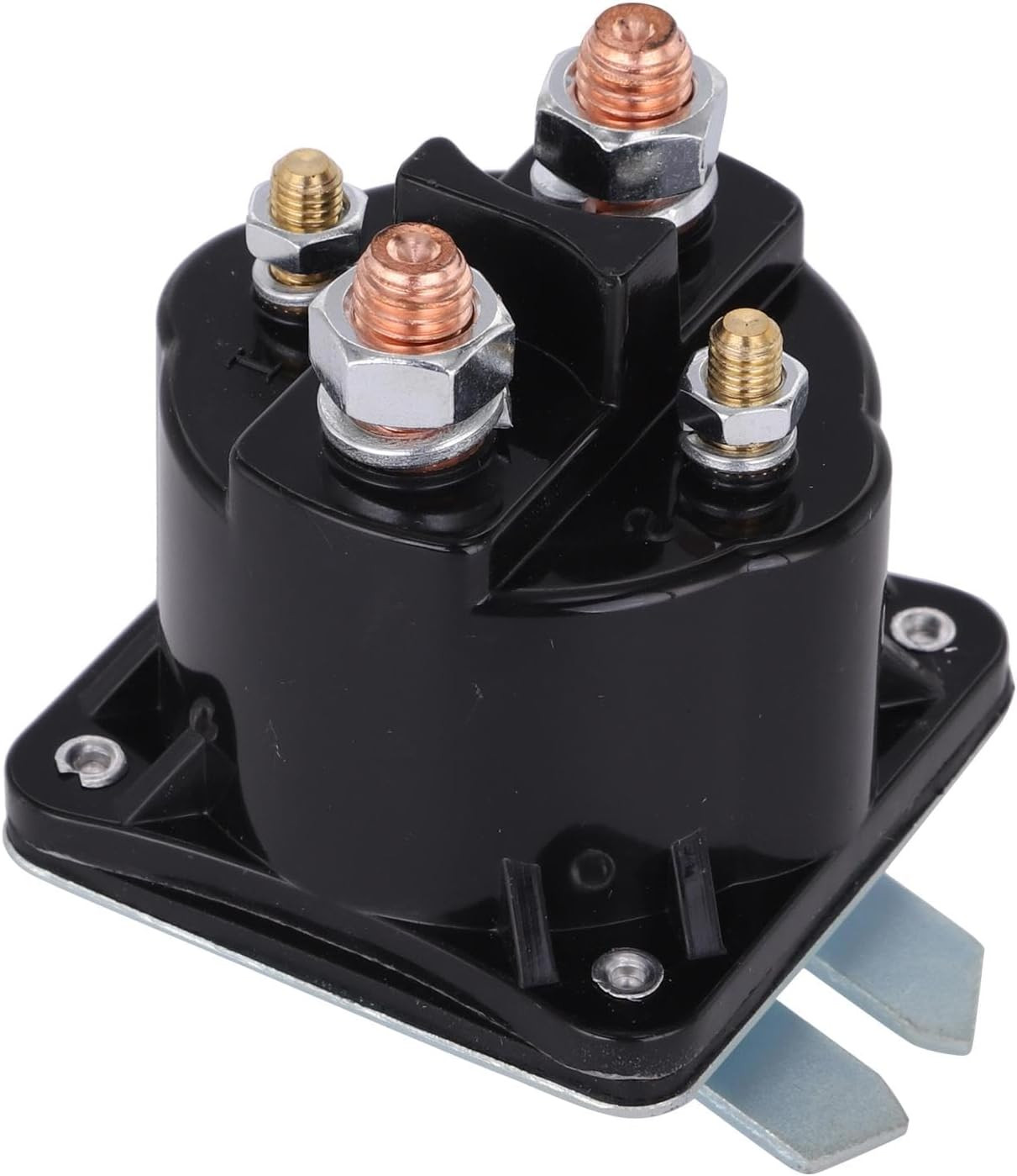 Dump Trailer Solenoid 12V 4 Terminal, Replacement for Intermittent Duty Solenoid
