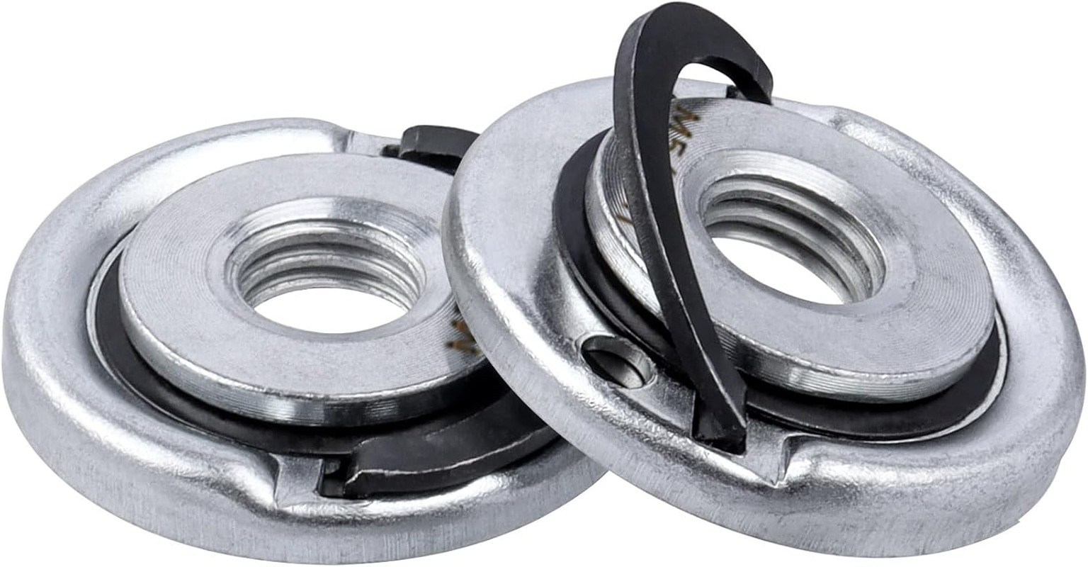 2Pcs Quick Change Angle Grinder Flange Nuts 5/8-11 Replacement Lock Nut for Grin