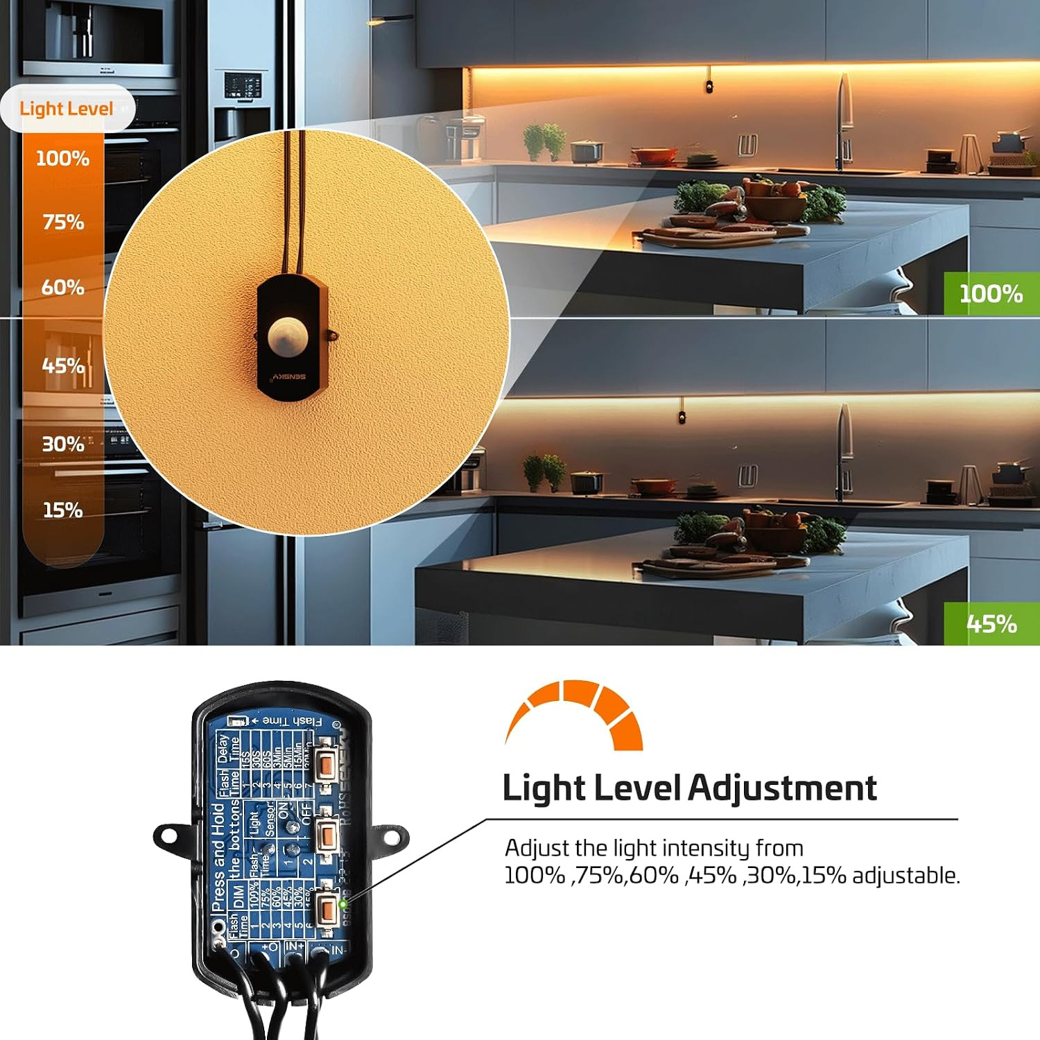 BS010L + BS010BB DC 12V to 30V 3A Mini Pir Motion Sensor
