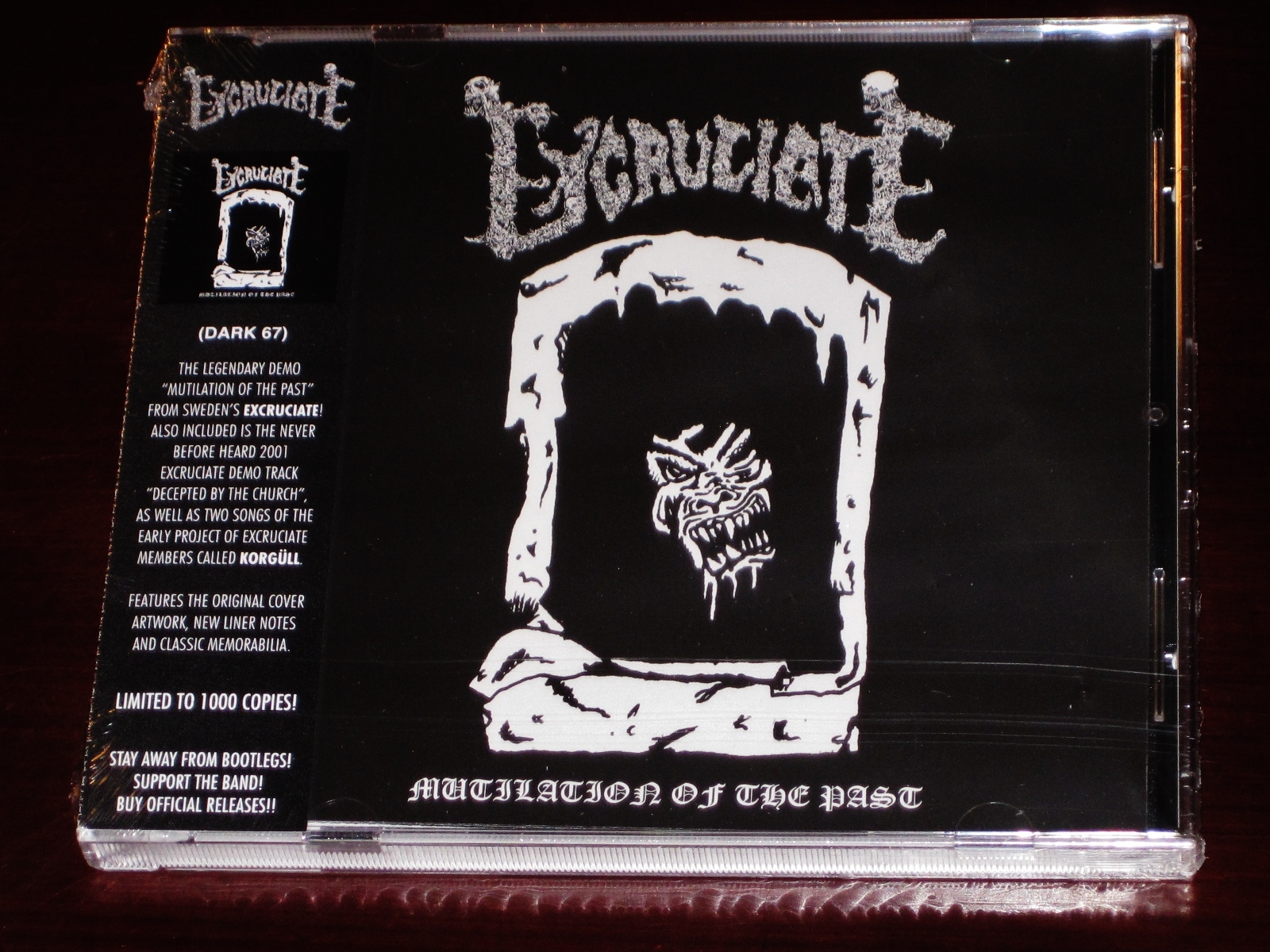 Excruciate: Mutilation Of The Past - Limited Edition CD 2016 Dark Symphonies NEW