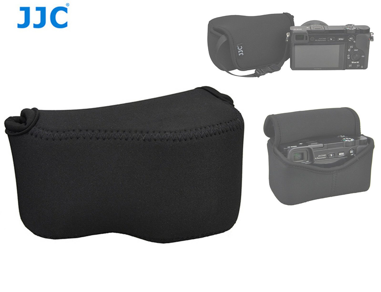 Camera Pouch Case Bag fits Sony A6600 A6600 A6400 A6100 A6000 +16-50mm Lens