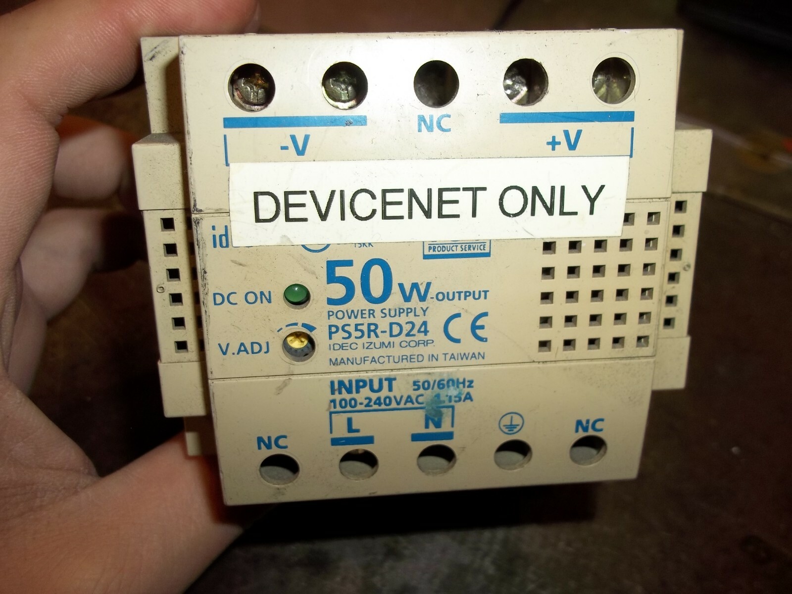 IDEC PS5R-D24 POWER SUPPLY 100-240 VAC 50/60HZ 50W (199-2)