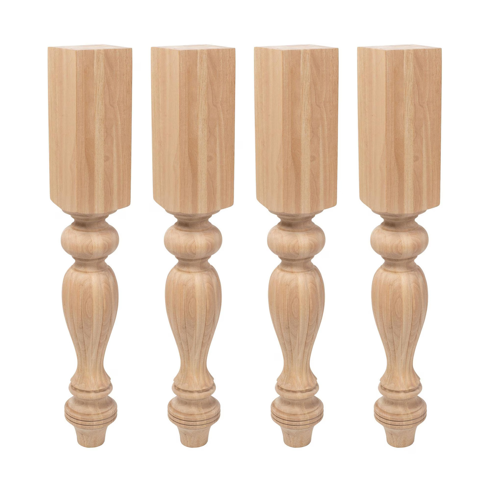 Outwater 35-1/4" H x 5" W Hardwood French Island Leg (4 Pack)