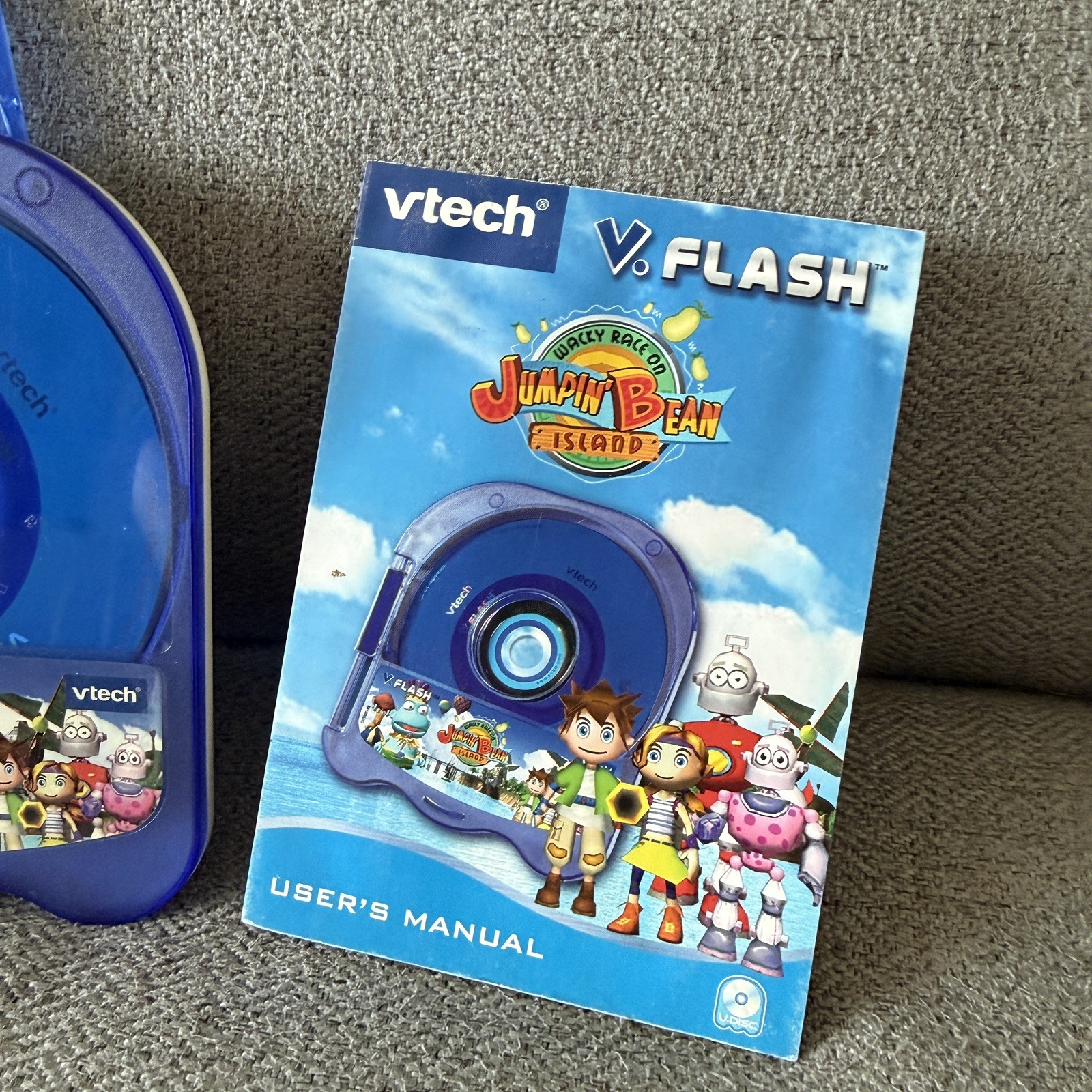 VTech V.Flash Wacky Race On Jumping Bean Island Educational Video Game