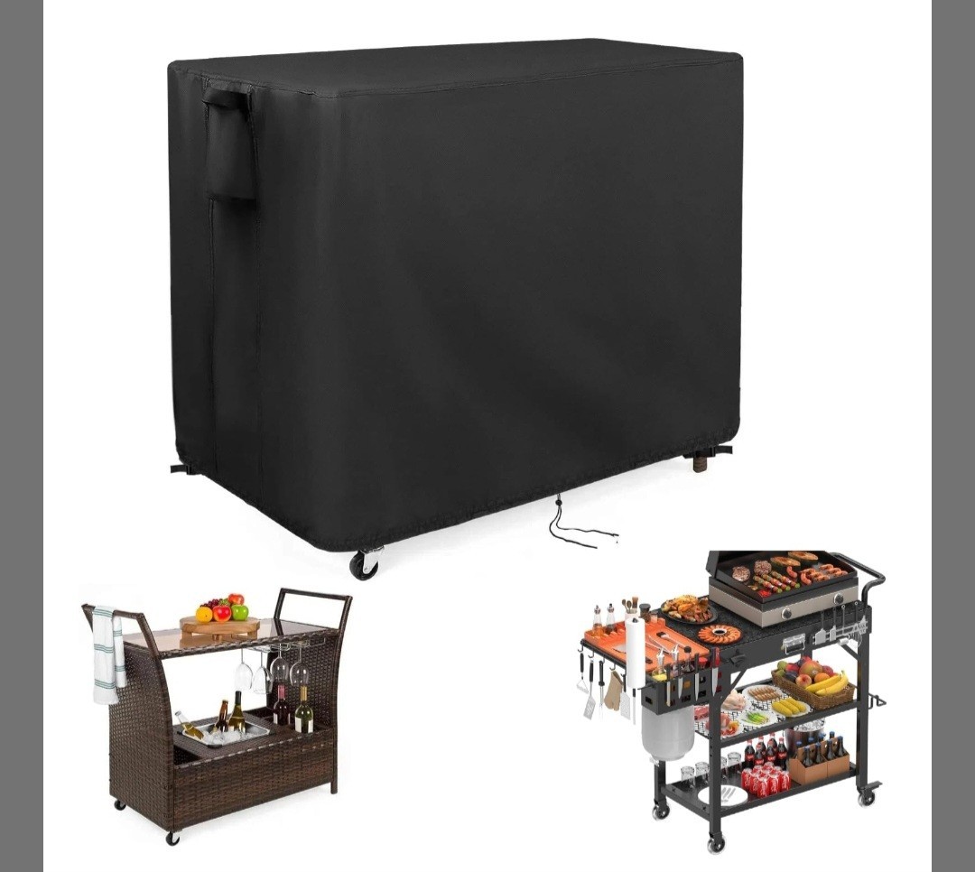 Outdoor Bar Cart Cover for Best Choice Product Outdoor 44"L x 19"D x 36"H