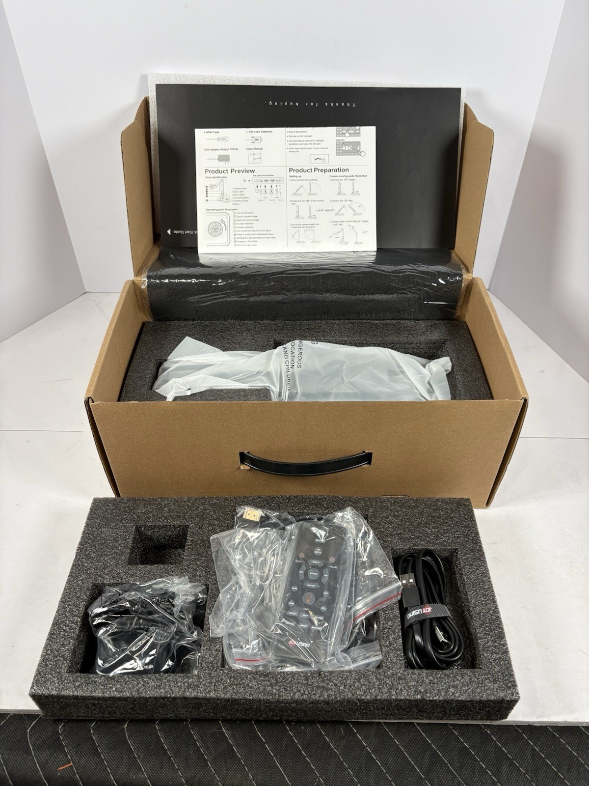 JOYUSING WiFi/USB/VGA/HDMI Four Mode 8MP Wireless Document Camera