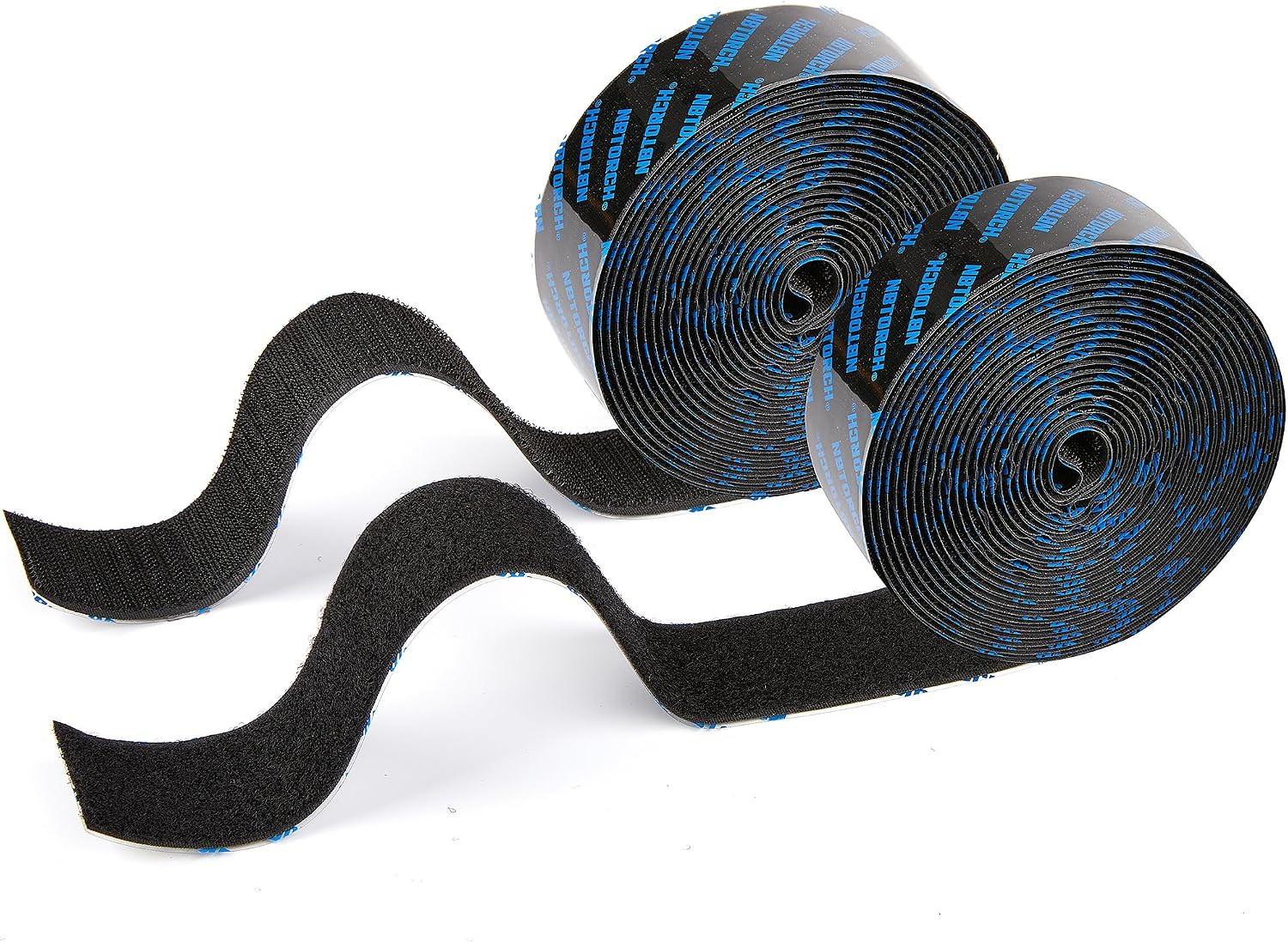 Heavy Duty Hook and Loop Strips with Adhesive| 15 Foot Roll | Strong Sticky Back