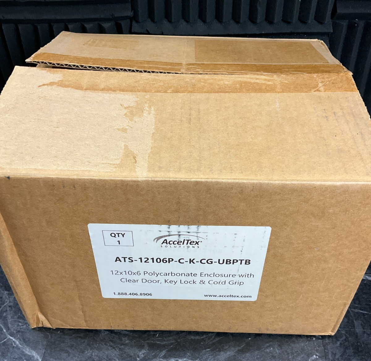 AccelTex Solutions Polycarbonate Enclosure 12"x10"x6" ATS-12106P-C-L ❤️️ ✅ ❤️️ ✅