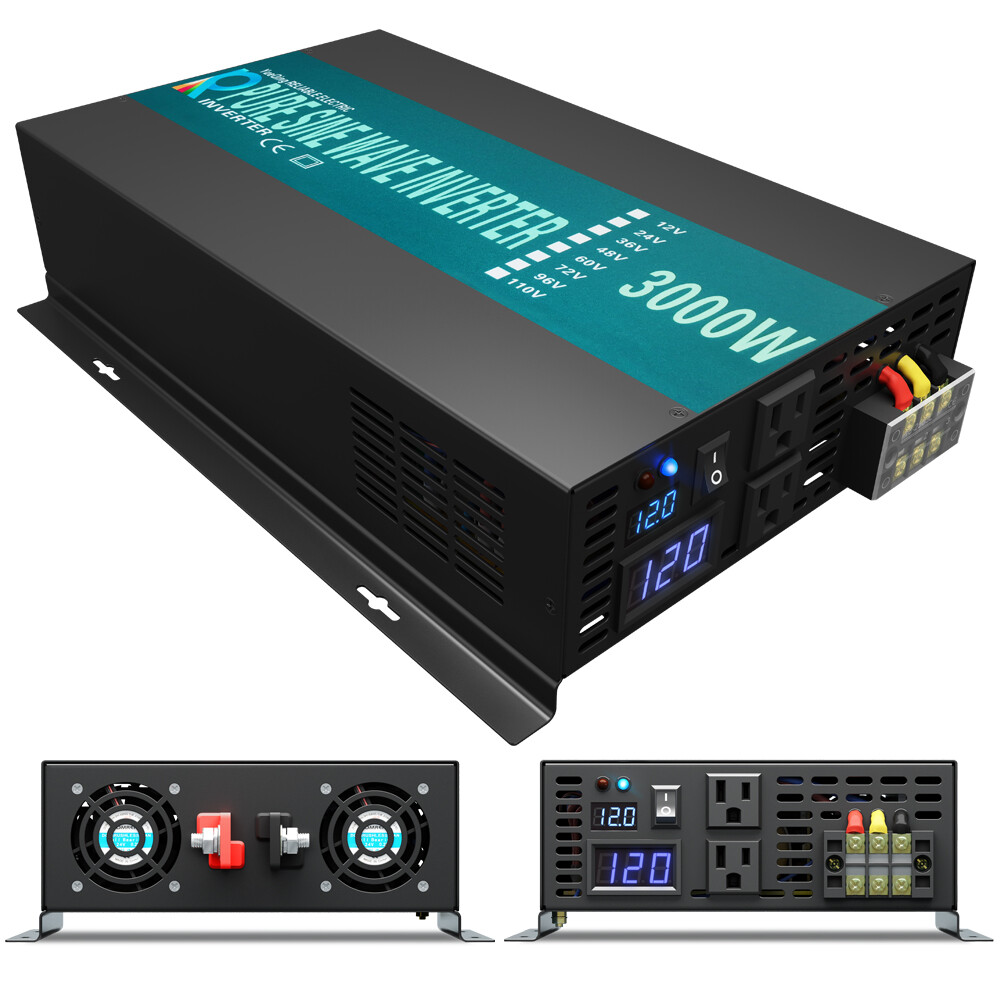 Pure Sine Wave Inverter 2000W 2500W 3000W 3500W 4000W 5000W 12V RV/Car Converter