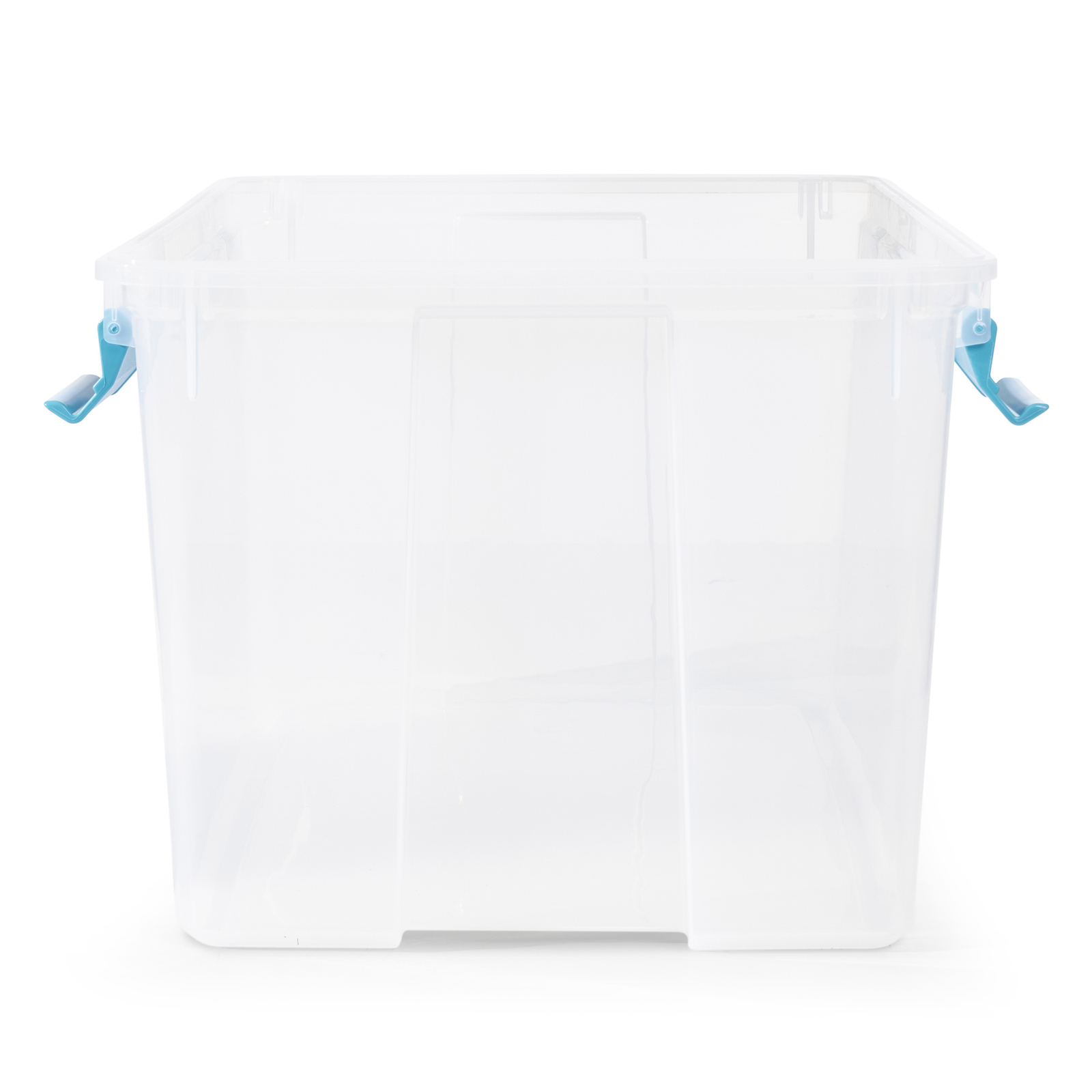Sterilite 54-Qt Clear Plastic Stackable Storage Bin w/ Gasket Latch Lid, 12 Pack