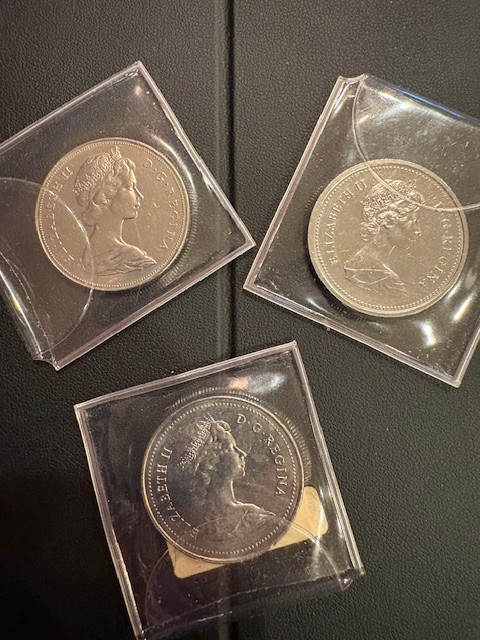1972 / 1976 / 1978 Canada Voyager Dollar $1 BEAUTIFULLY TONED  (set of 3)