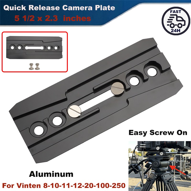 Quick Release Camera Plate Aluminum For Vinten 8 10 11 12 20 100 250 Tripod Head