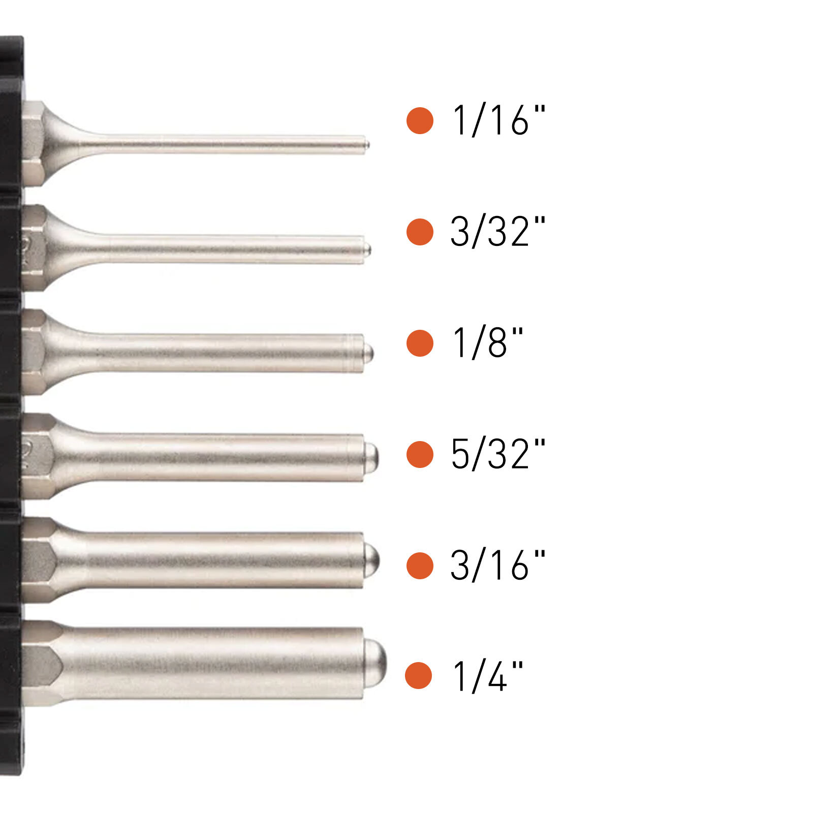FIX IT STICKS Roll Pin Punch Set (FISRS6P)