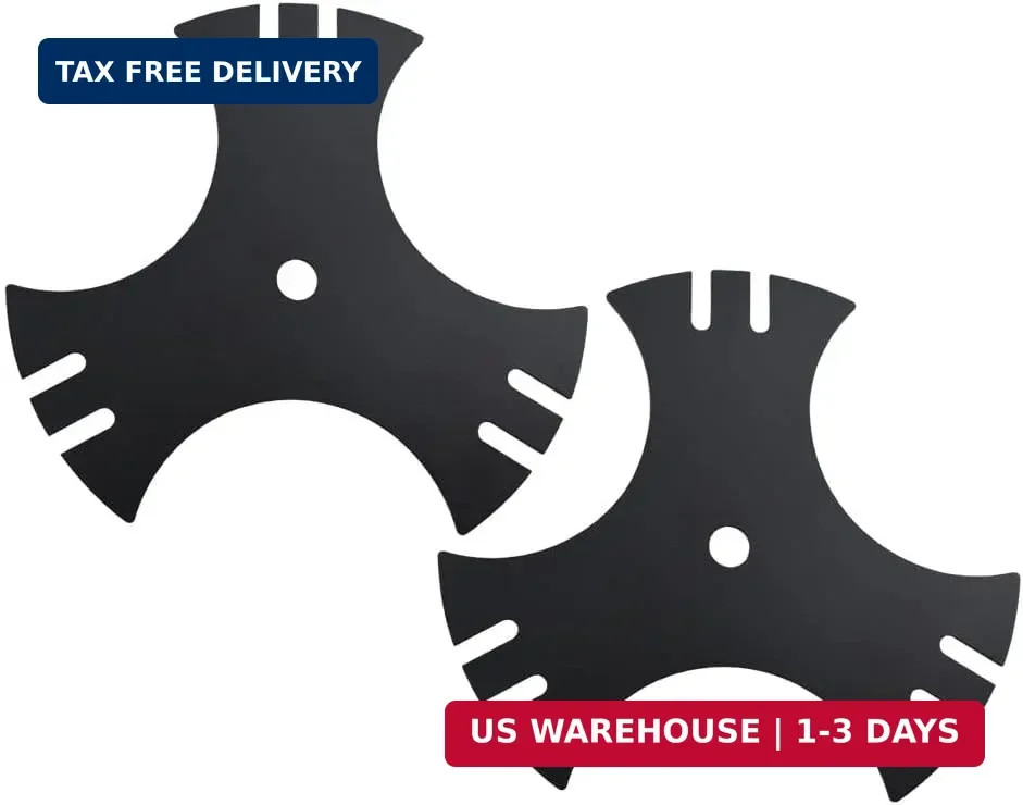 2 Pack Edger Star Blade 9" x 5/8" for MTD/Troy-Bilt Edgers Replacement Part