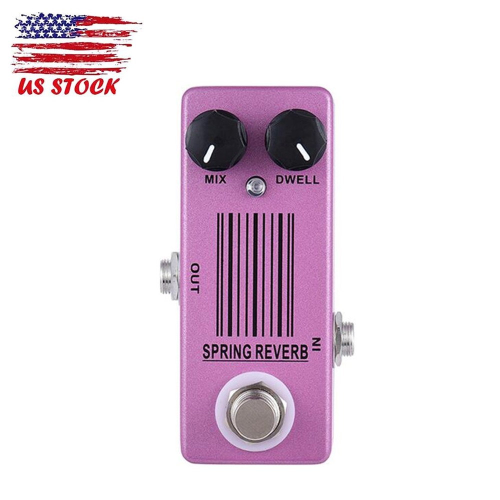 MOSKY Guitar Effect Pedal Low Noise Bottomless Depth Spring Reverb Sound USA