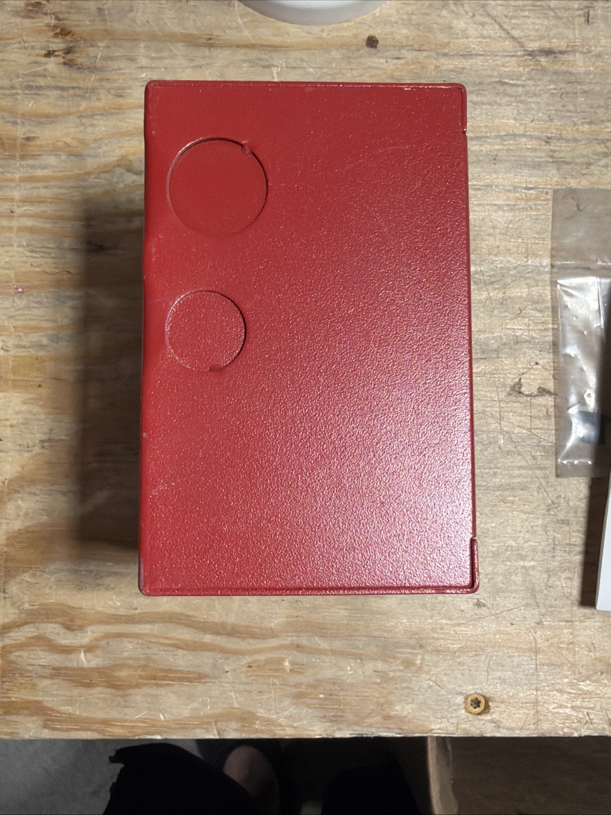 Wheelock SBB-R Surface Mount Steel Backbox Enclosure, Red Open Box
