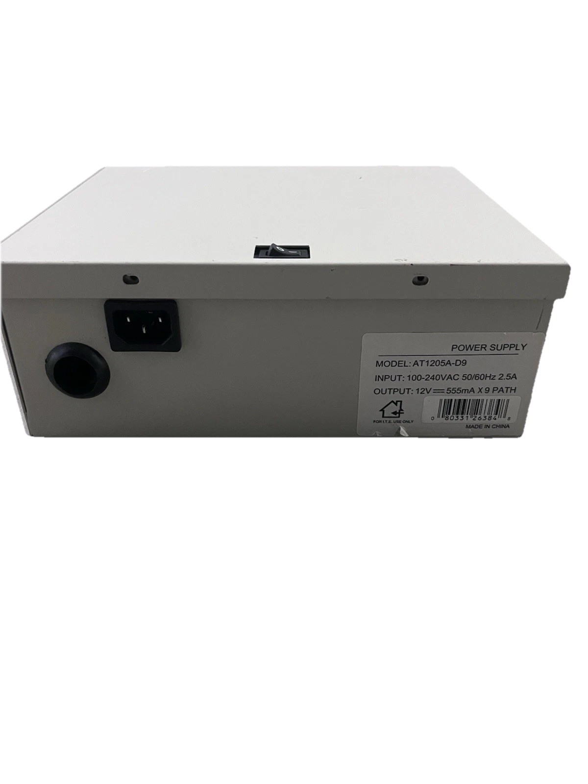 Beige Wired Power Supply AT1205A-D9 12V Wall Mounted Security Camera