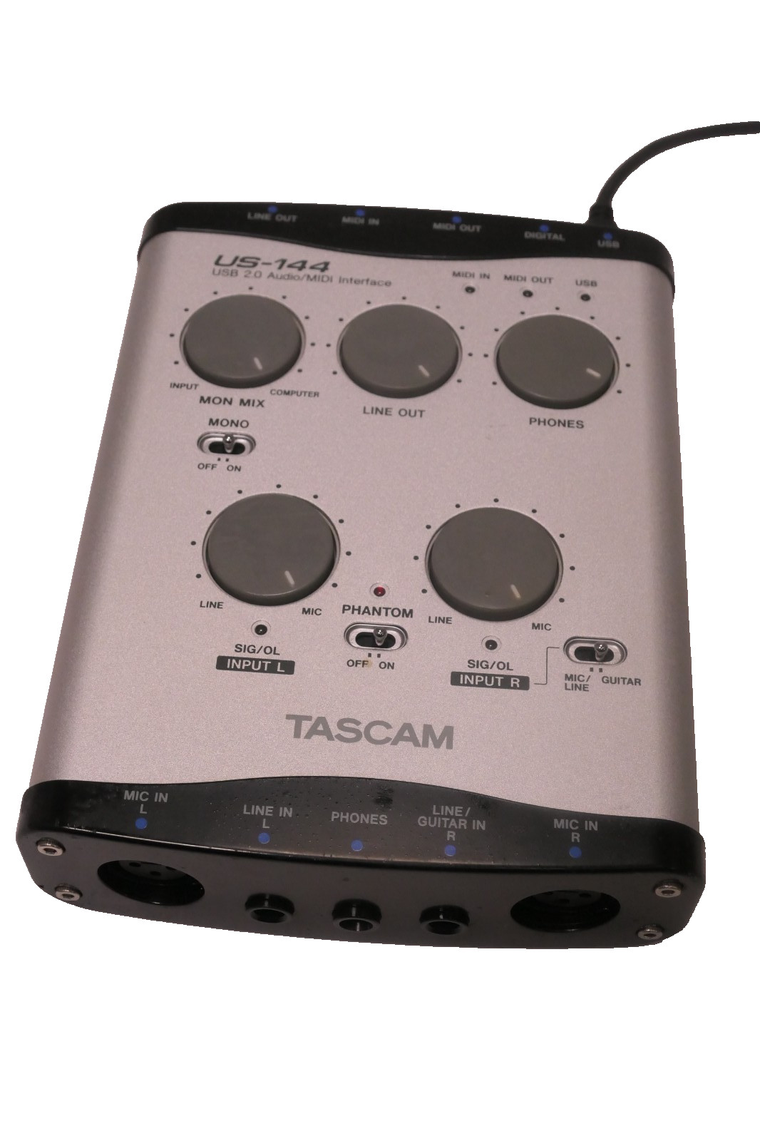 TASCAM US-144 USB 2.0 Audio Recording Midi Interface