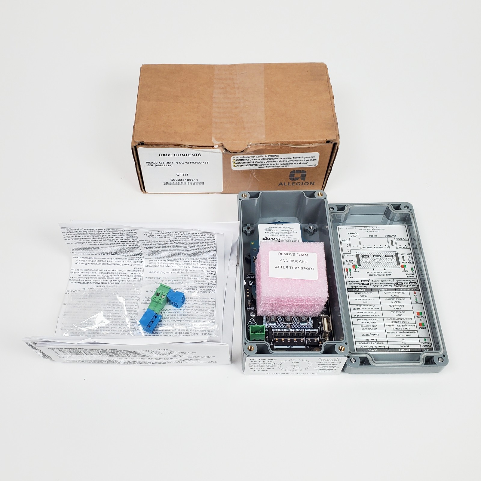 Schlage PIM400-485-RSI Panel Interface Module for AD400 Series Wireless Lock NEW