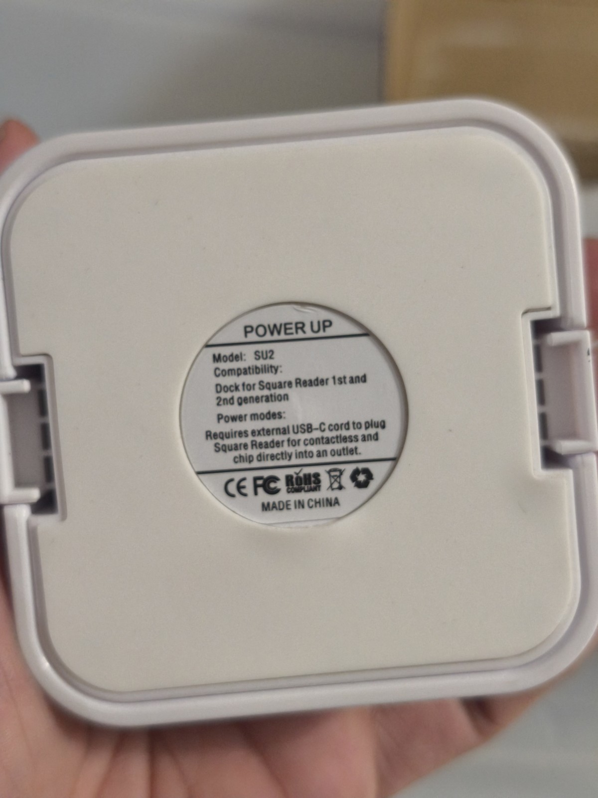 Square Reader Dock (Model SU2) designed for 1st and 2nd generation Square...
