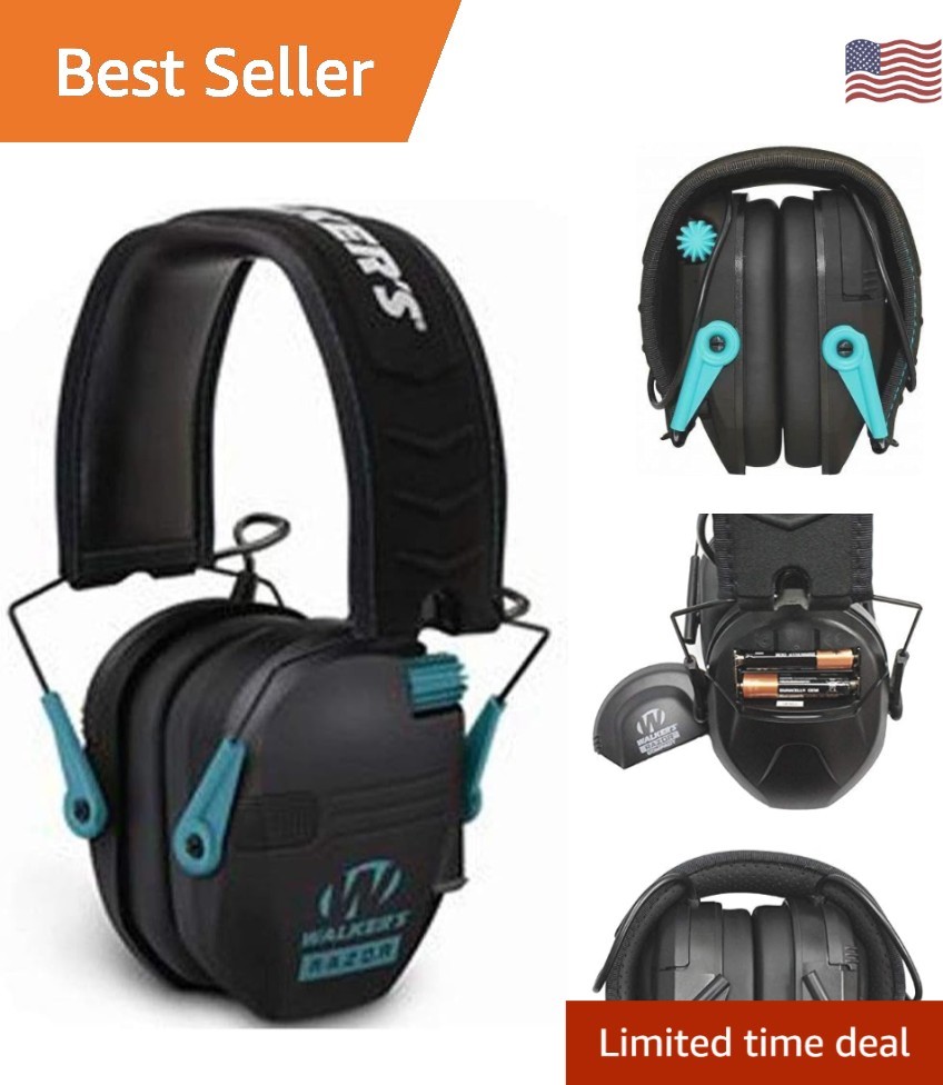 Comfortable Adjustable Razor Earmuffs with Sound Amplification for Clear Hearing