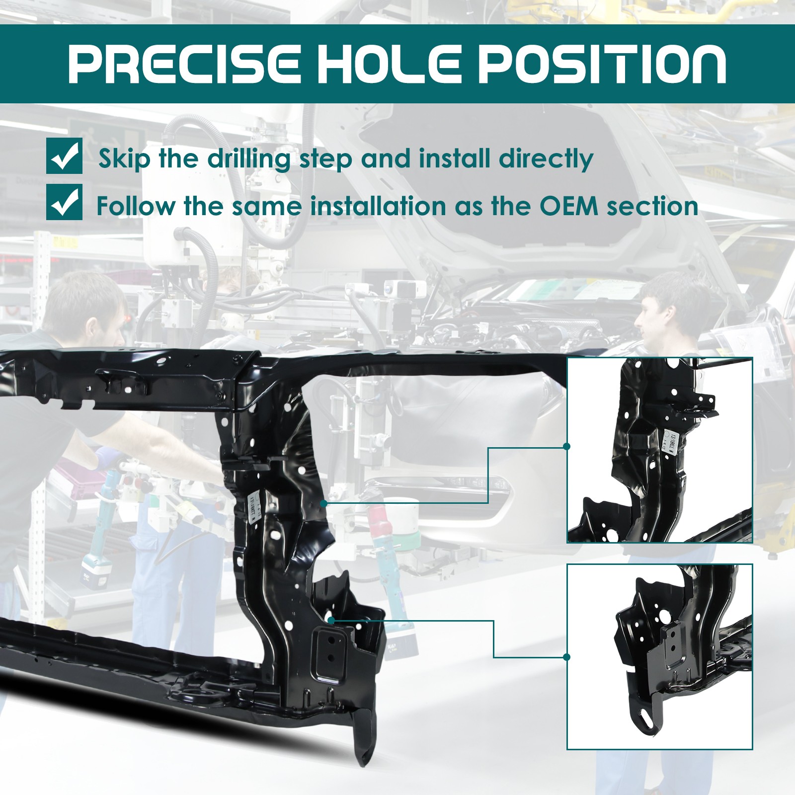 5320102330 Radiator Support Core Assembly For 2014-2019 Toyota Corolla Sedan