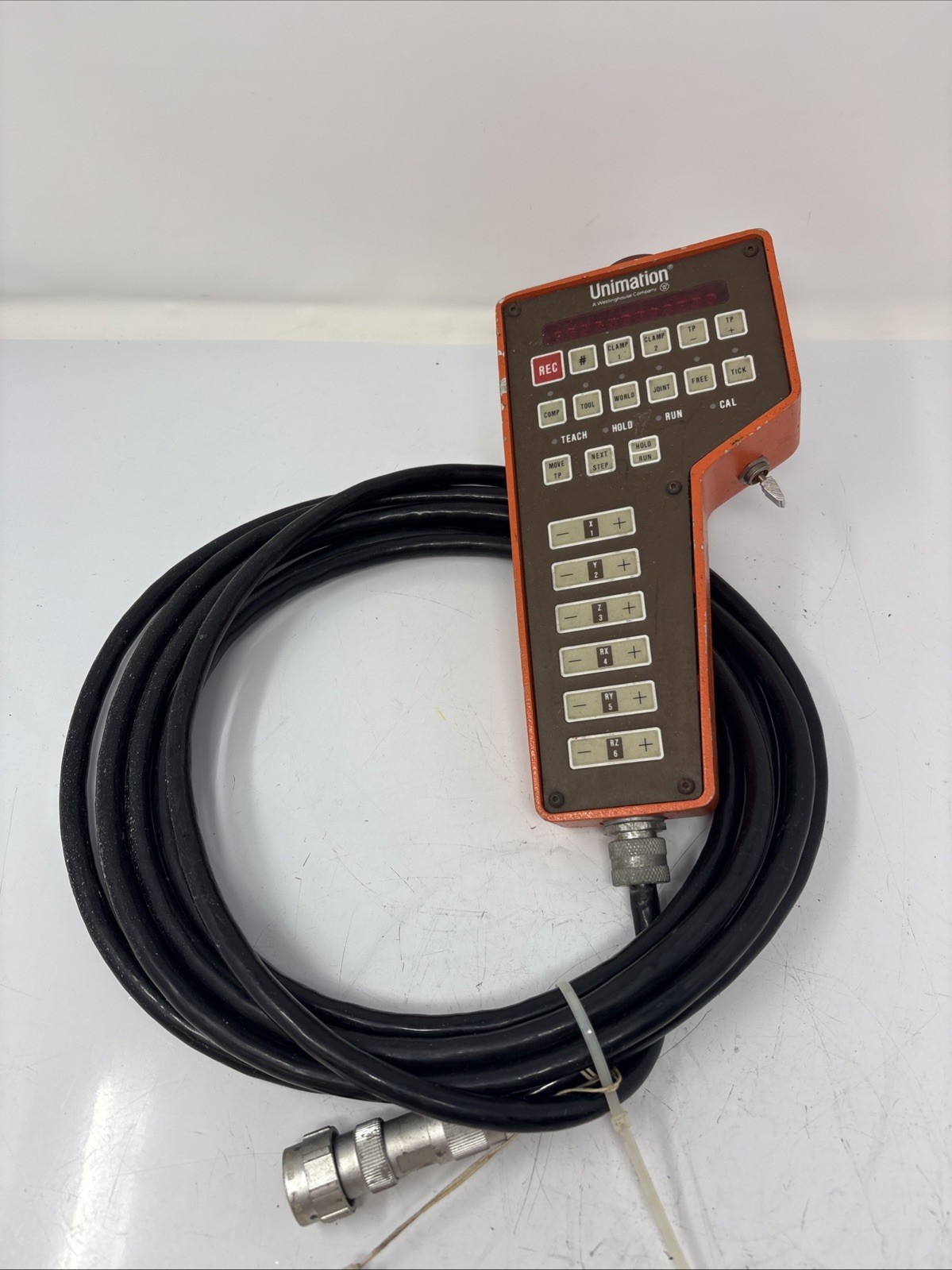 UNIMATION WESTINGHOUSE TEACH PENDANT W/ CABLE 2D65617G01