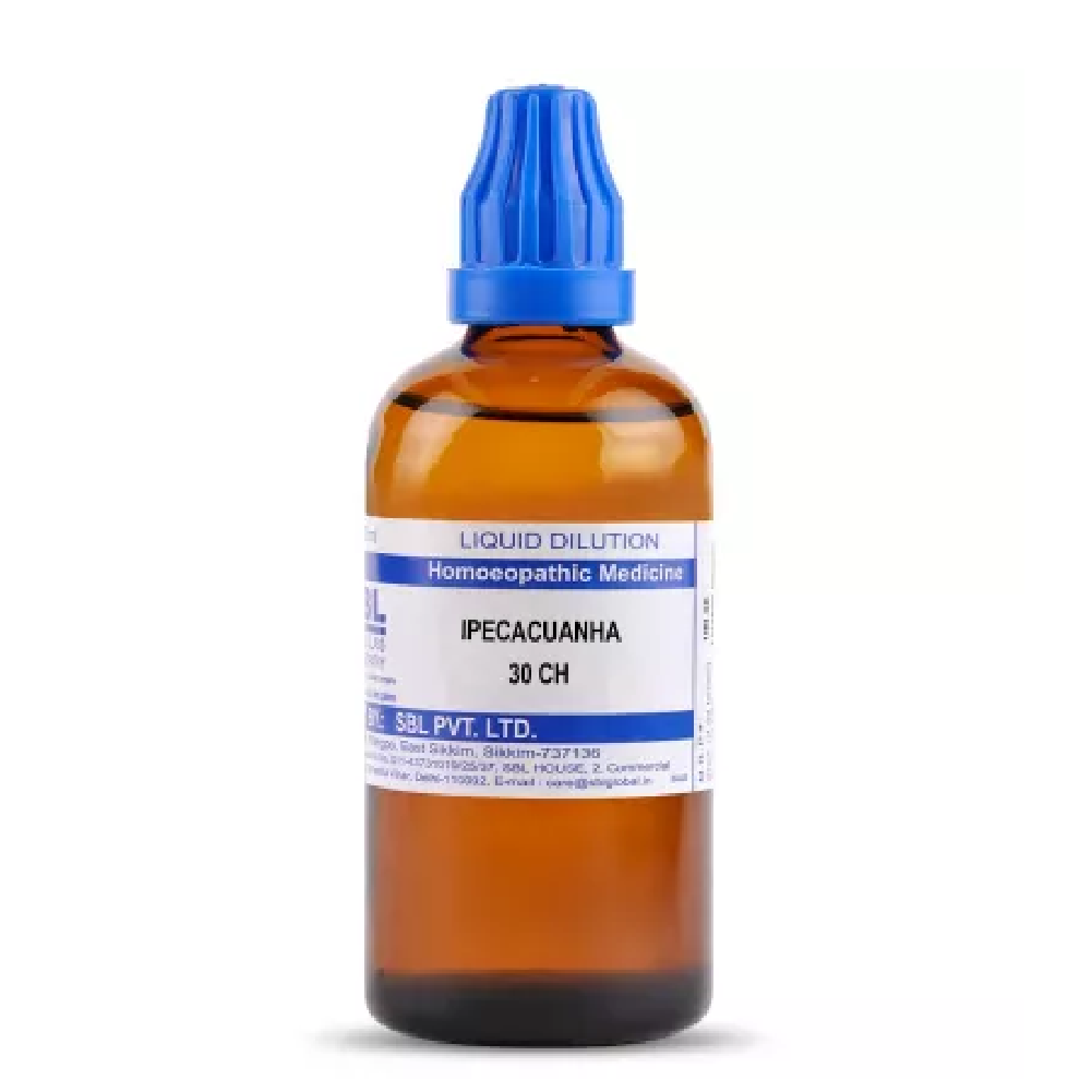 SBL Homeopathy Ipecacuanha (30ml / 100 ML) Select Potency