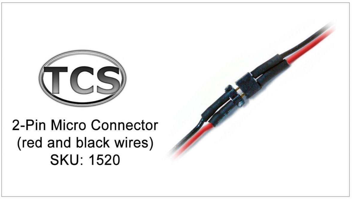 Train Control Systems TCS #1520 2-Pin Micro Connector