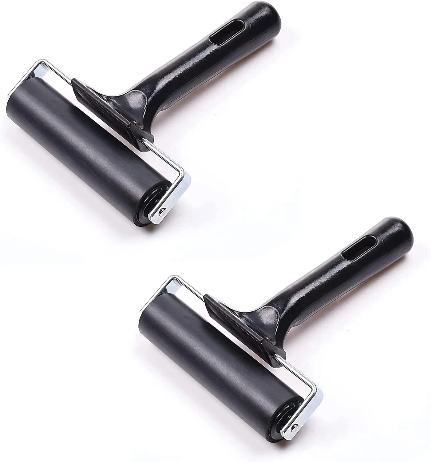 DINNER SWEAR 4 Inch Rubber Brayer Roller for Printmaking, Great for Gluing Appli