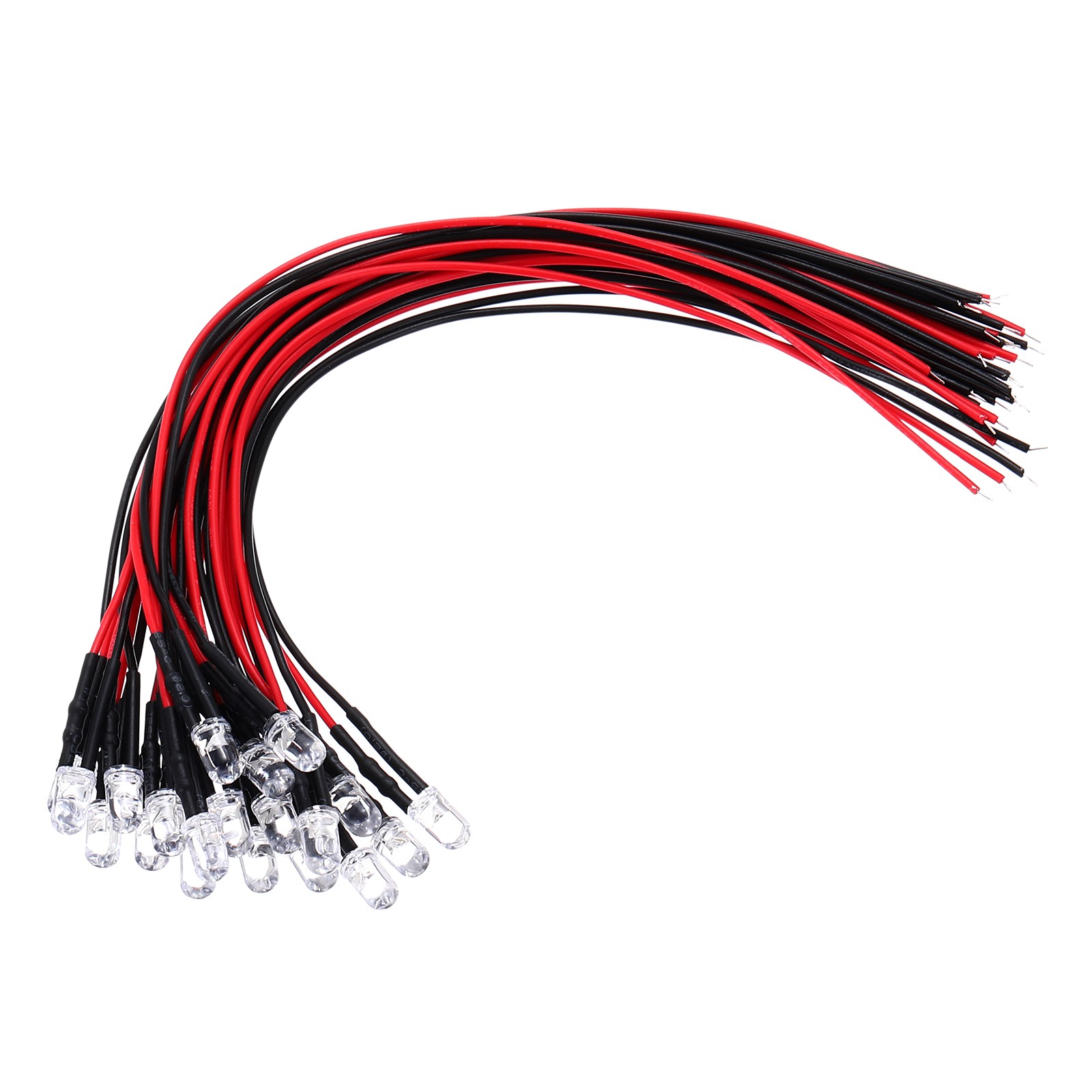 5mm LED Diode Light, 20 Pcs 24V DC, Cold White Light