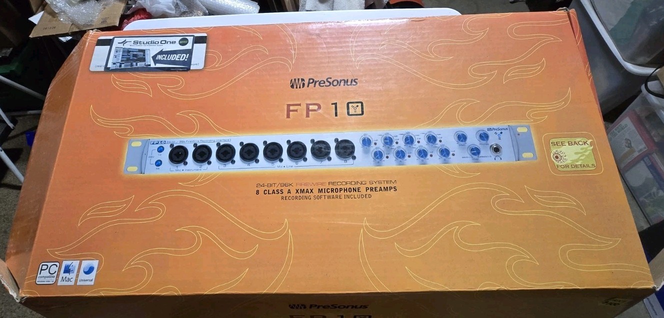 PreSonus FP10 10-Channel 24-bit/96kHz Rackmount FireWire MIDI S/PDIF Interface