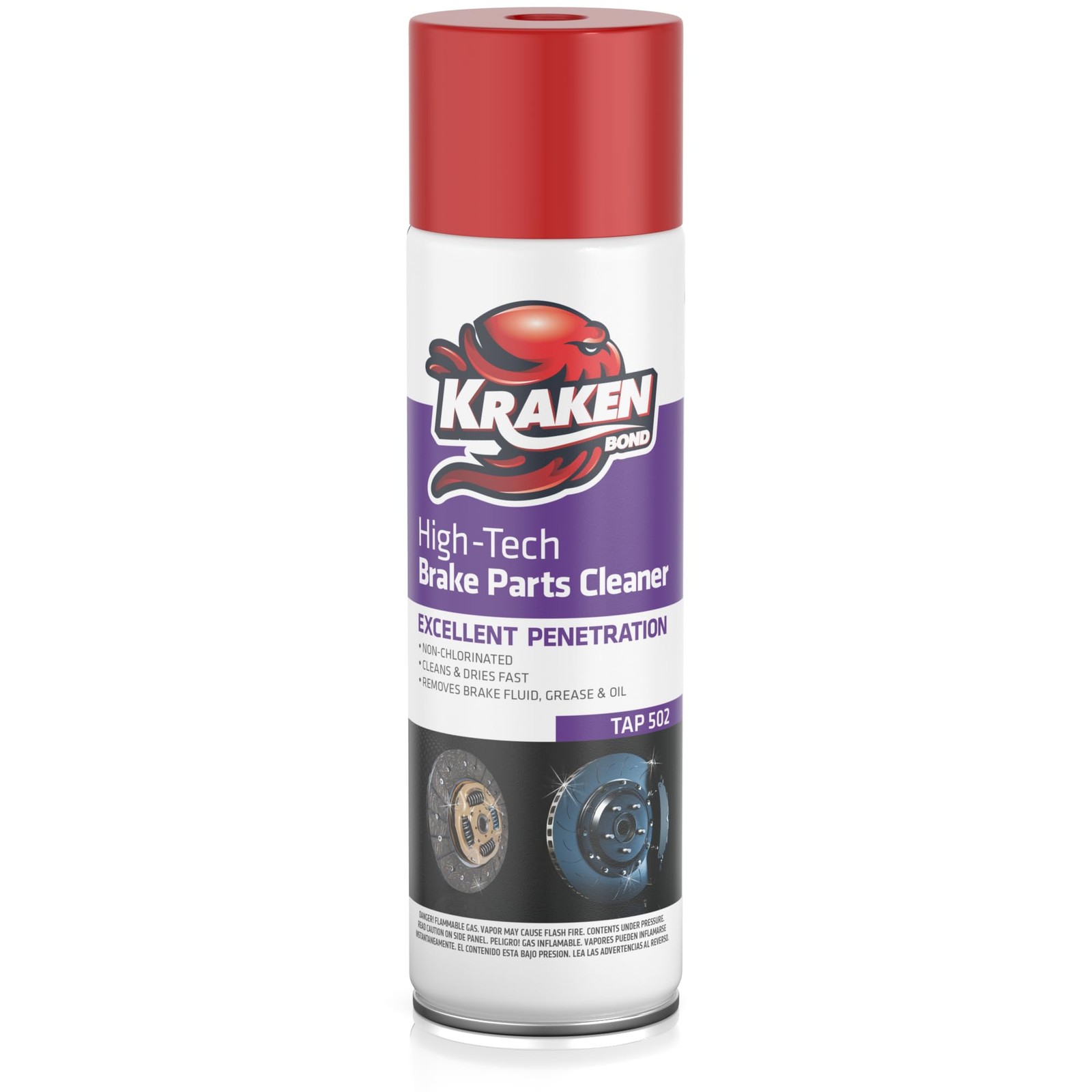 Non-Chlorinated Brake Parts Cleaner Spray, Instant Removal, Fast Drying, 12.3...