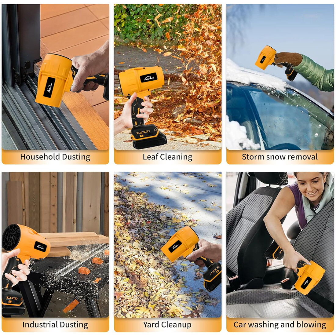 For Dewalt 20V MAX Battery Cordless Turbine Leaf Blower Compact Handheld Blower