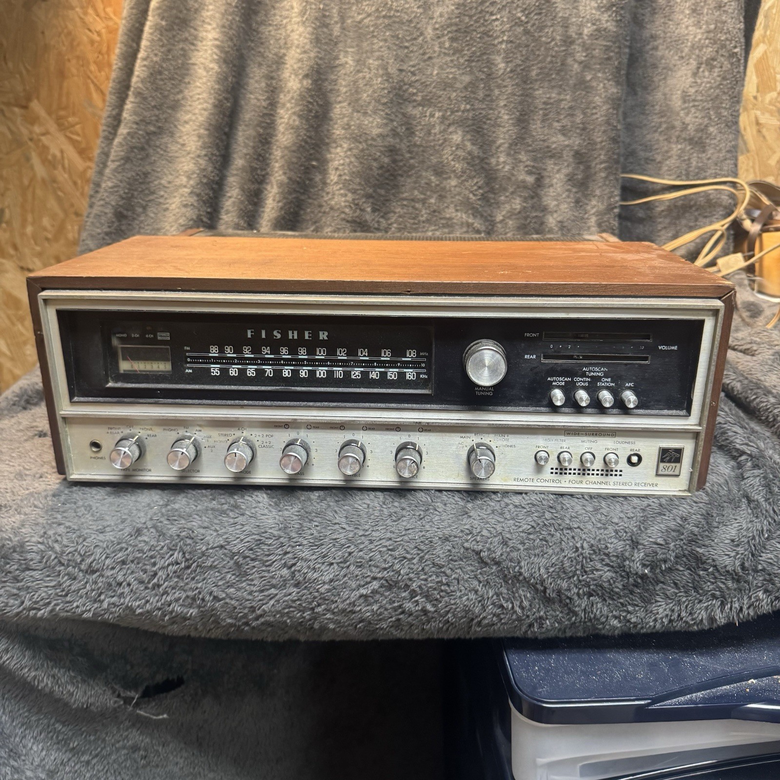 RARE💫 FISHER 801 STEREO QUADRAPHONIC SYSTEM Parts Untested
