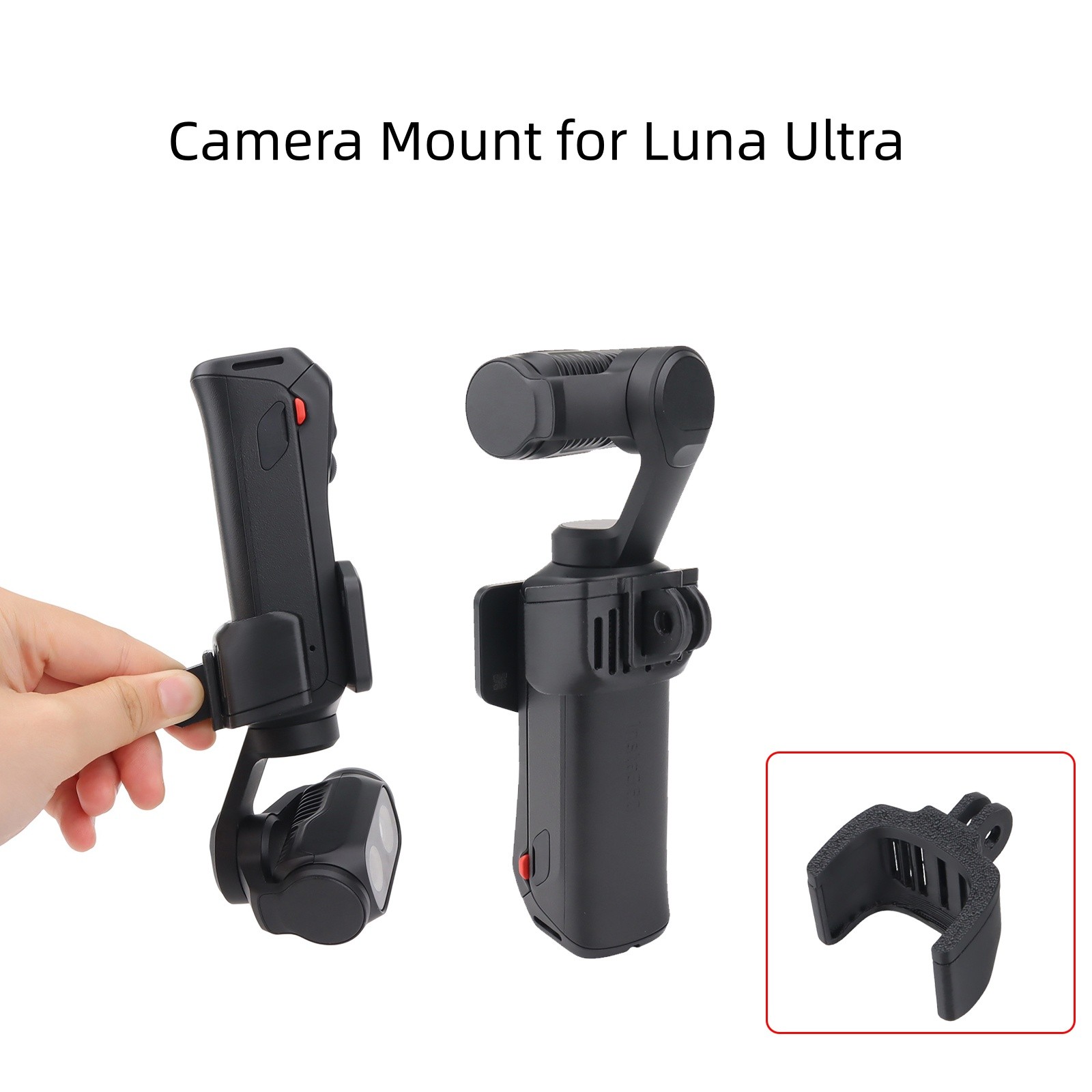Quick-Release Camera Mounting Extension Bracket for Insta360 Luna Ultra Camera