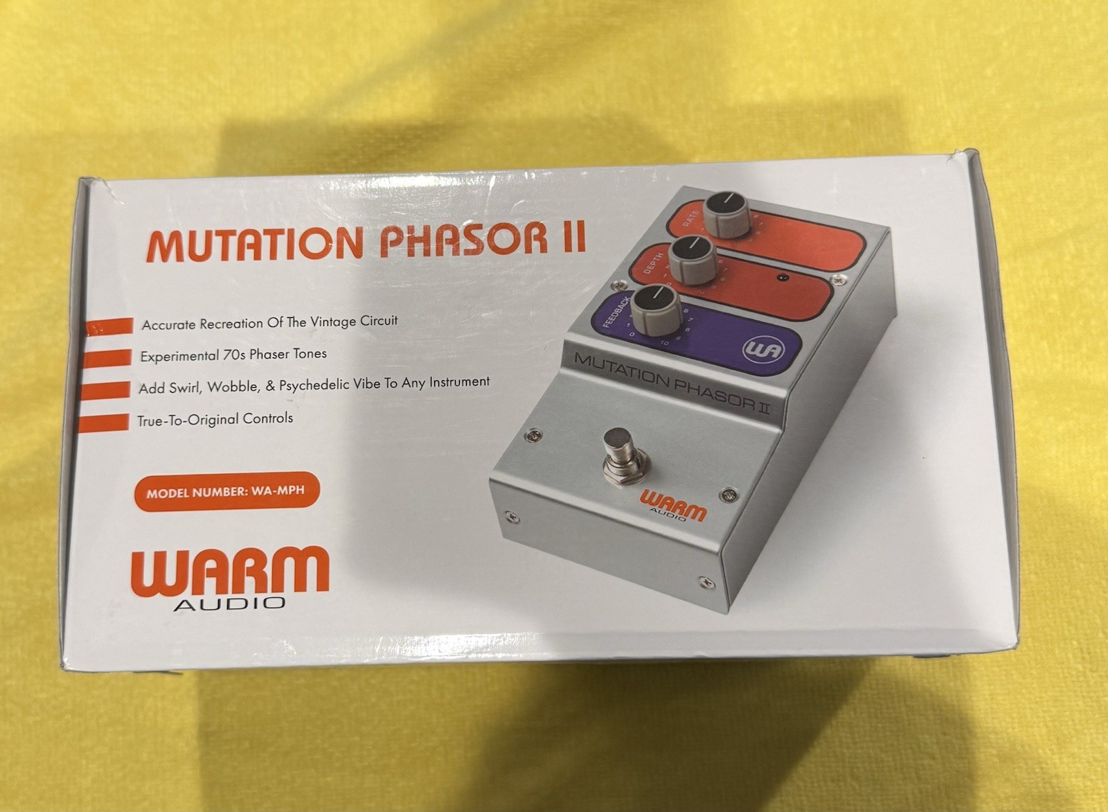 Warm Audio WA-MPH Mutation Phasor II Electro-Optical Phase-Shifting Pedal