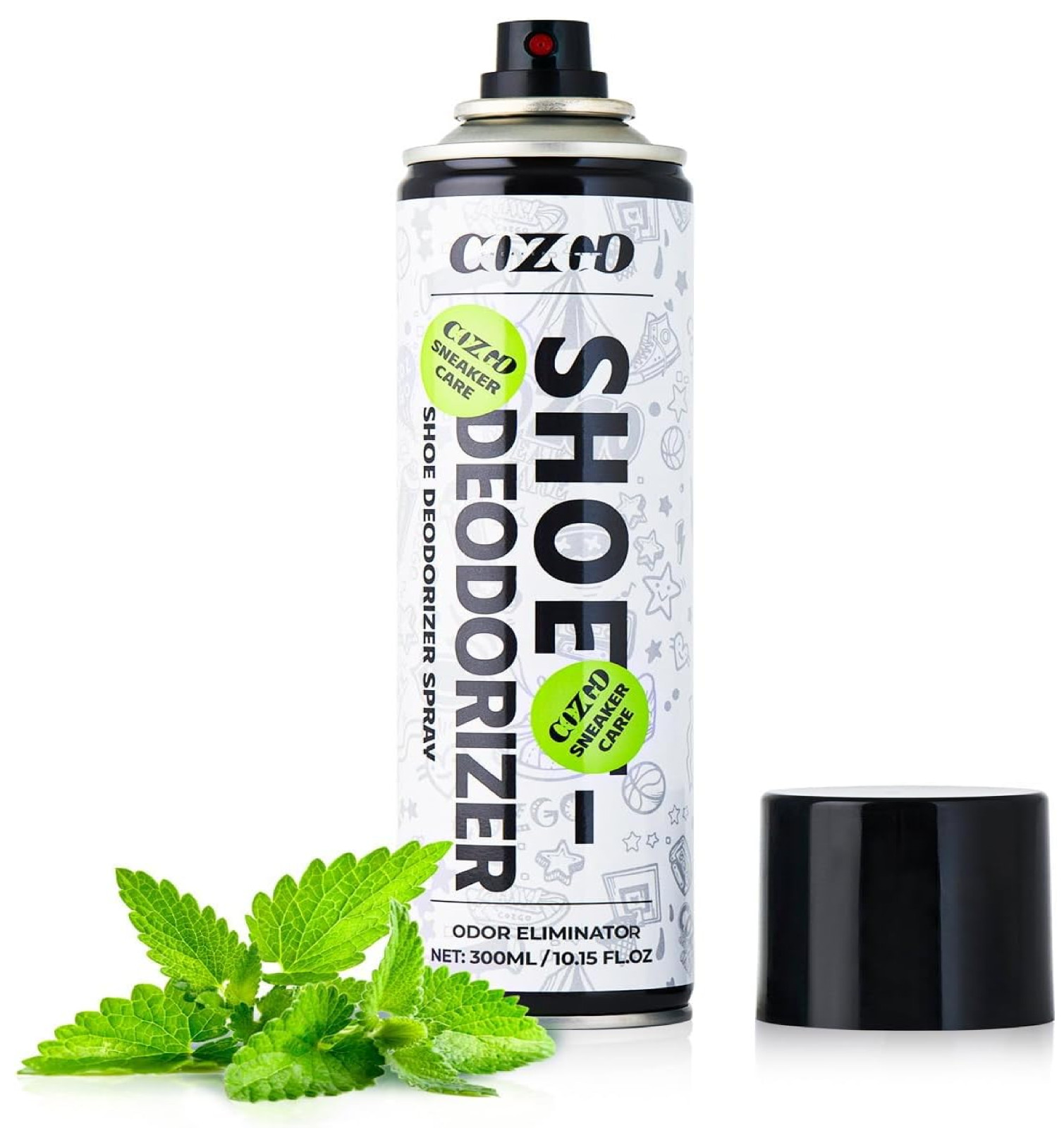 COZGO Shoe Deodorizer Spray, Shoe Refresher, Shoe Odor Smell Eliminator, 300ml (