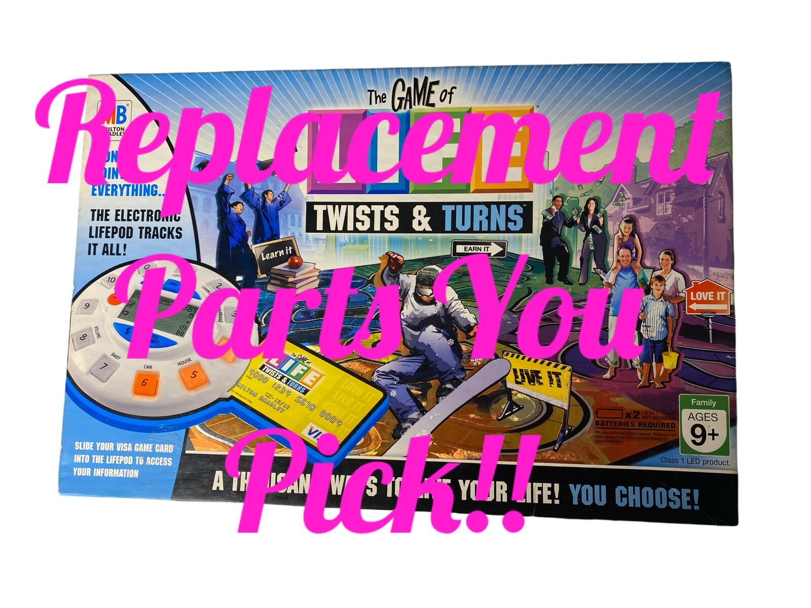 The Game of Life Twists of Turns Replacement Parts Pieces You Pick