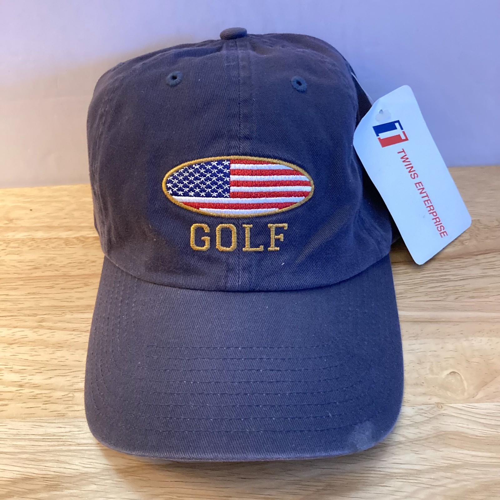 *SAMPLE* USA GOLF Twins Enterprise Adjustable Strapback Prototype Hat (OSFM)