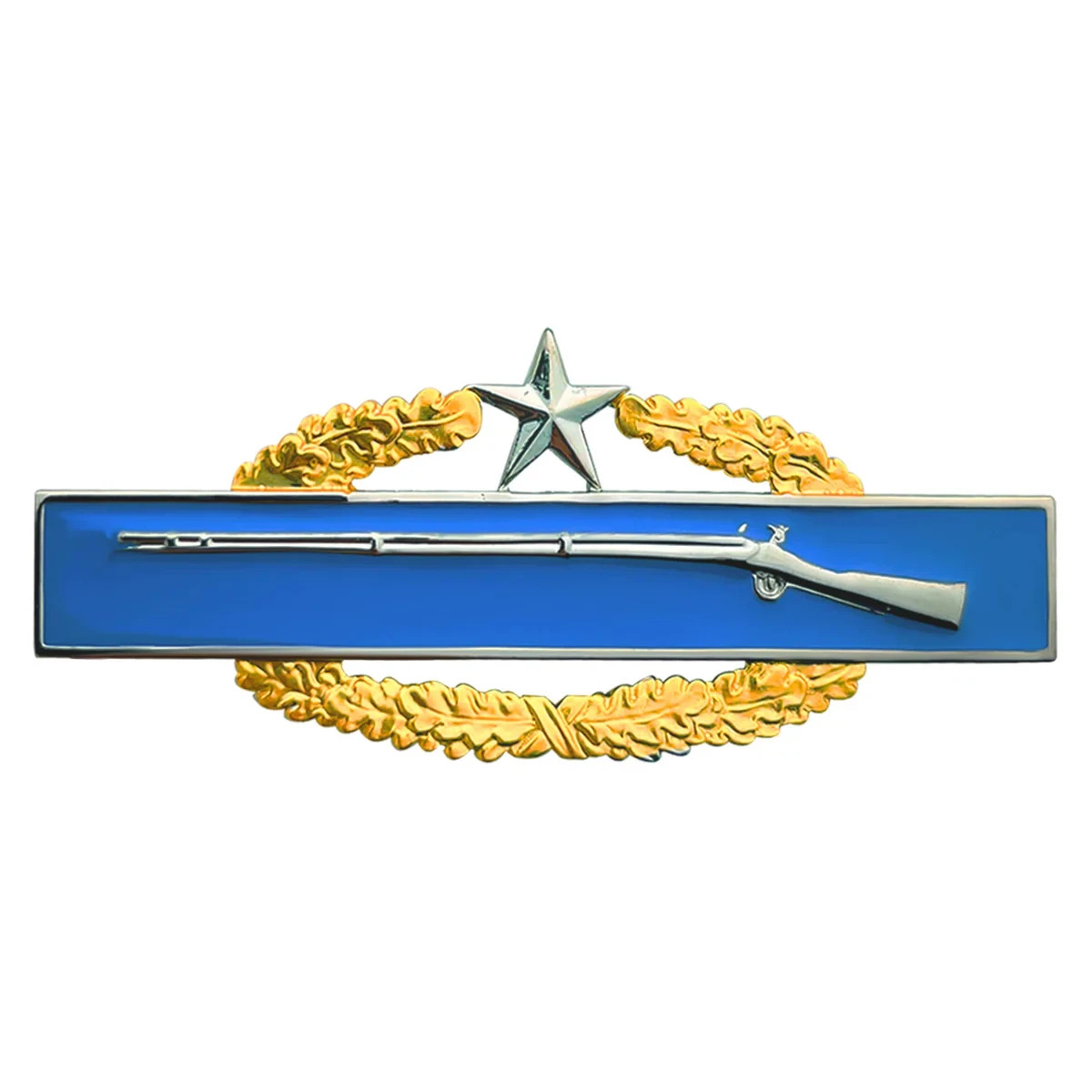 Army: Badge Master Combat Infantry 2nd  Award full size, gold mirror finish