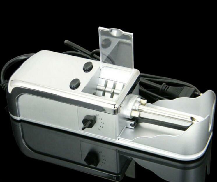 New Silver Cigarette Rolling Machine Electric Auto Tobacco Roller Injector Maker
