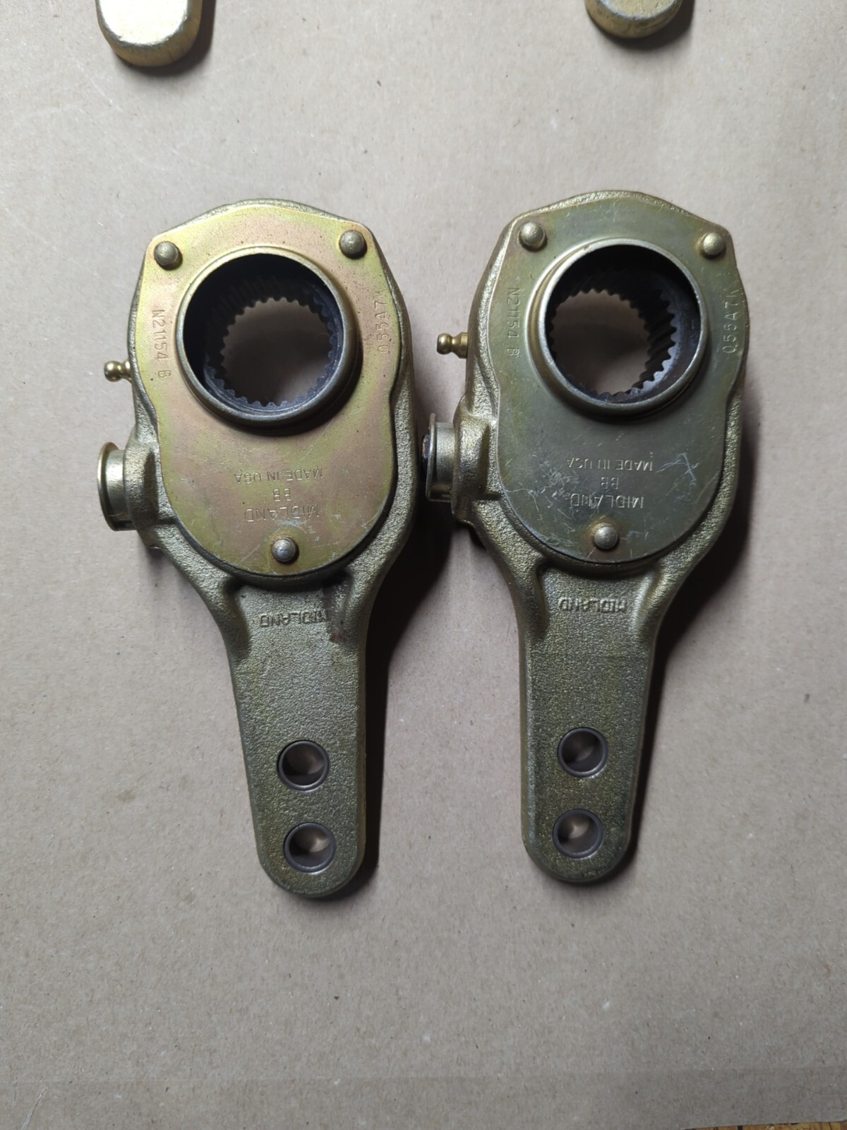 2- Midland Haldex Brake Slack Adjusters N21154 B, 1PZZKN44051 NOS