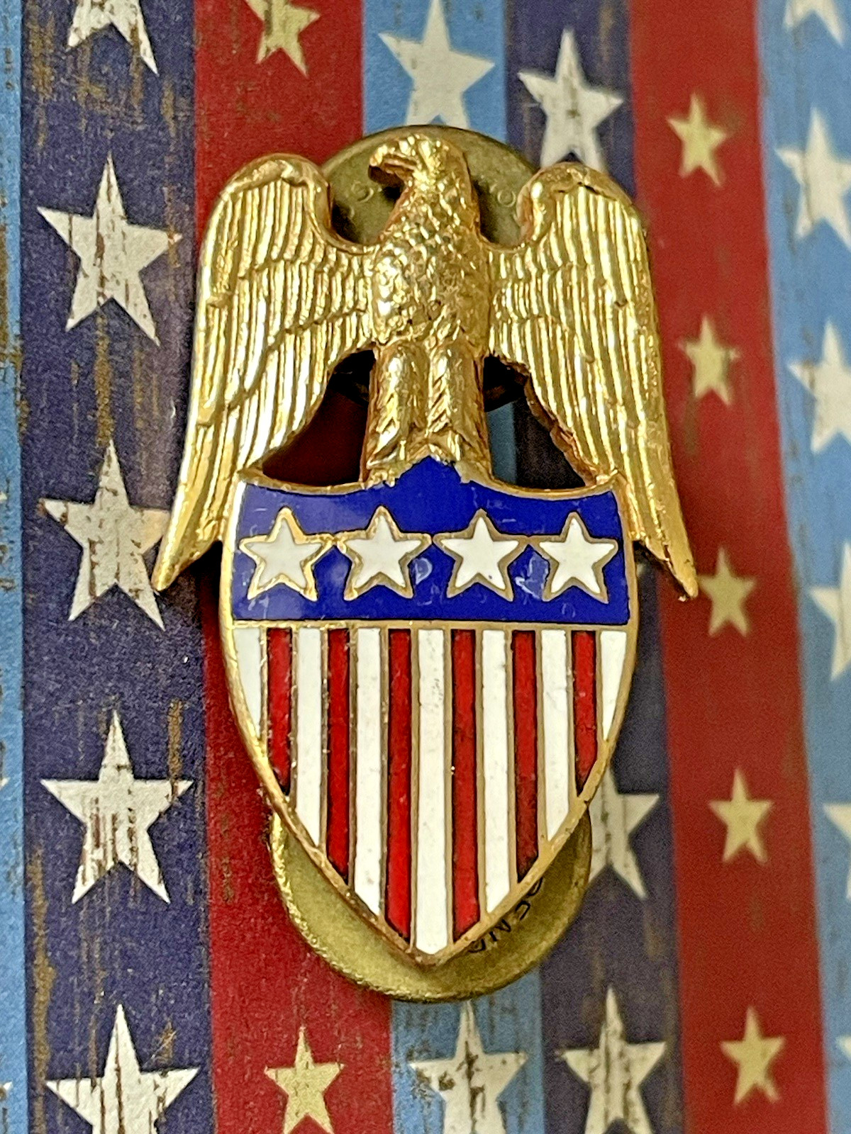 Very Fine Authentic WWI U.S. Army 4 Star General Aide de Camp Collar Insignia