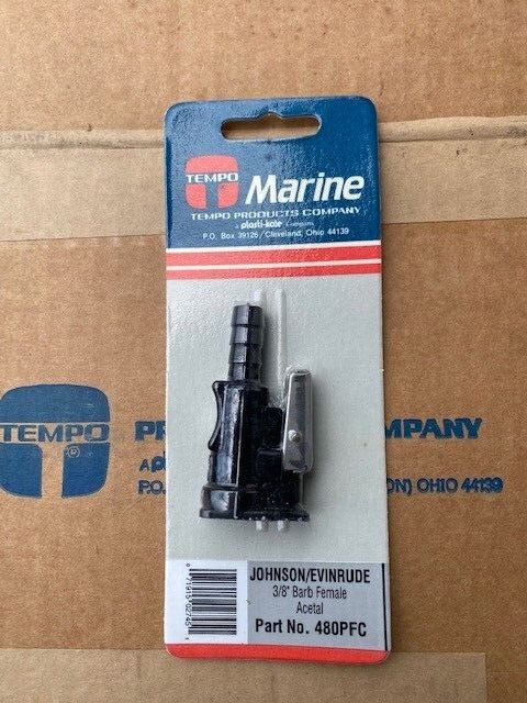 Tempo Marine 480PFC Johnson Evinrude Outboard gas fule 3/8" barb female
