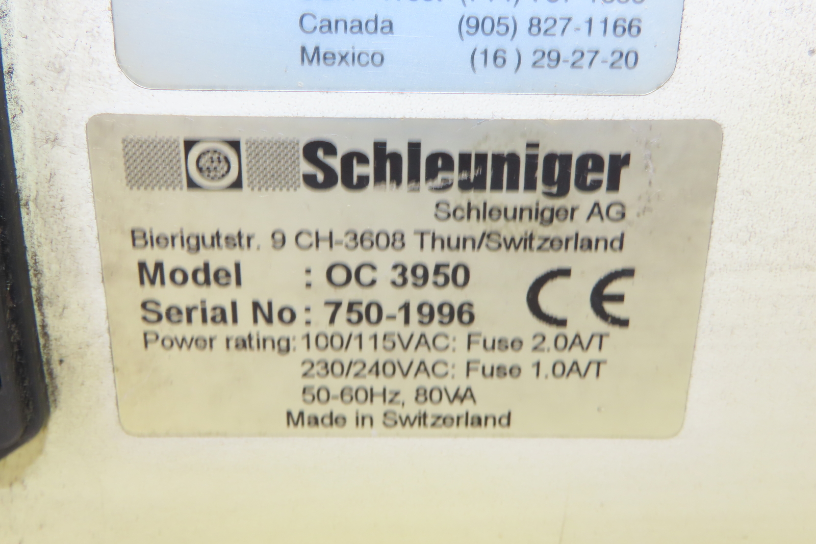 Schleuniger OC-3950 OmniCut Automatic Cutting Machine Wire Cable Fiber Optic