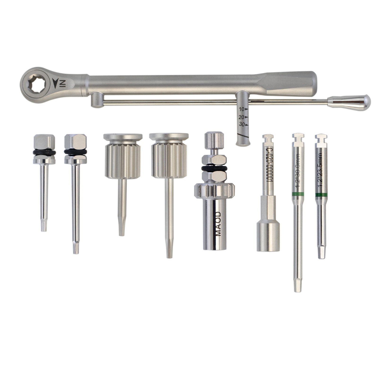 Implant Torque Wrench Multi ABT Driver Kit Prosthetic Hand Latch Hex 1.2 Hiossen