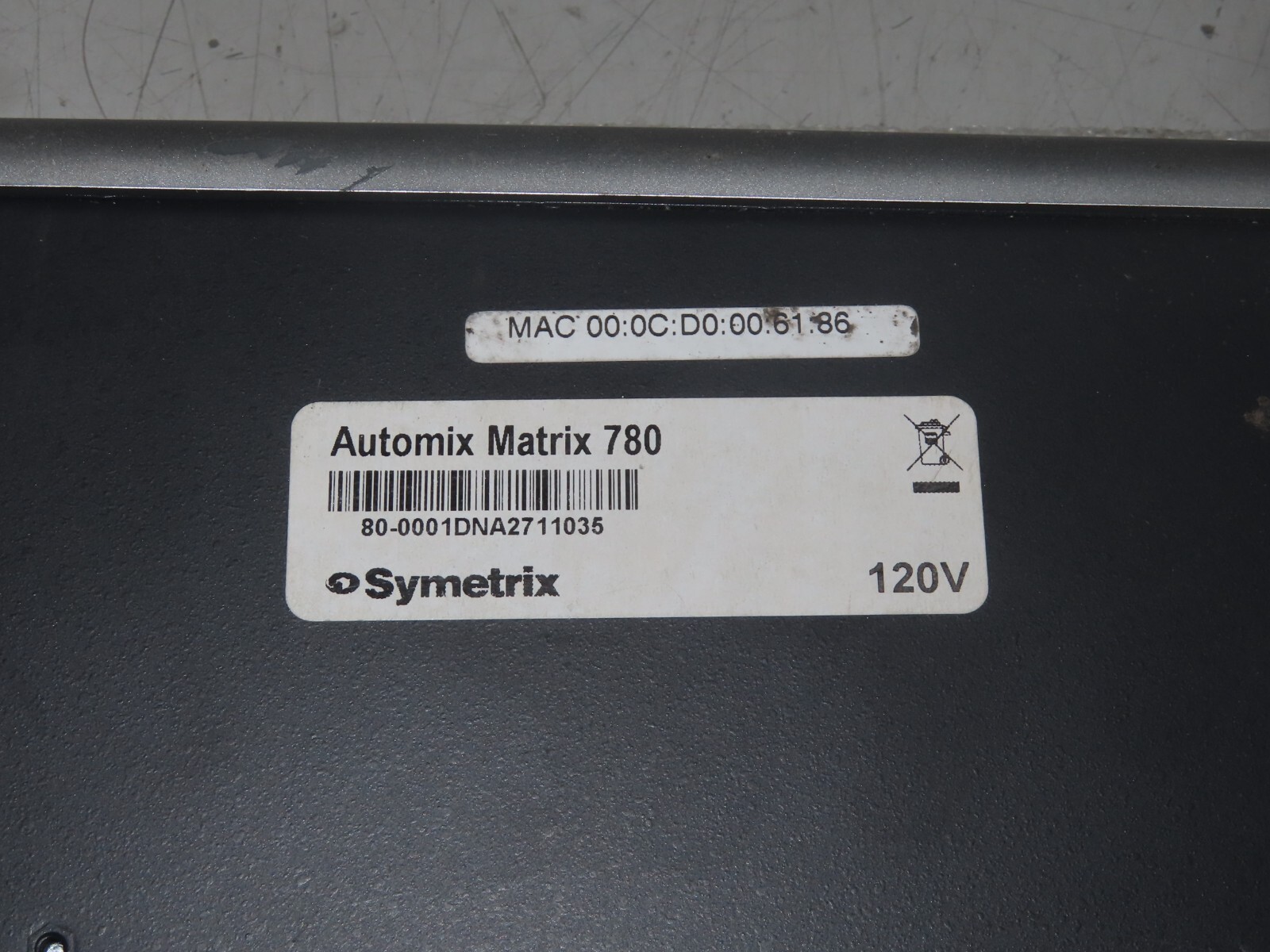 Symetrix Automix Matrix 780 Zone Mix Controller and Audio Processor * bad screen