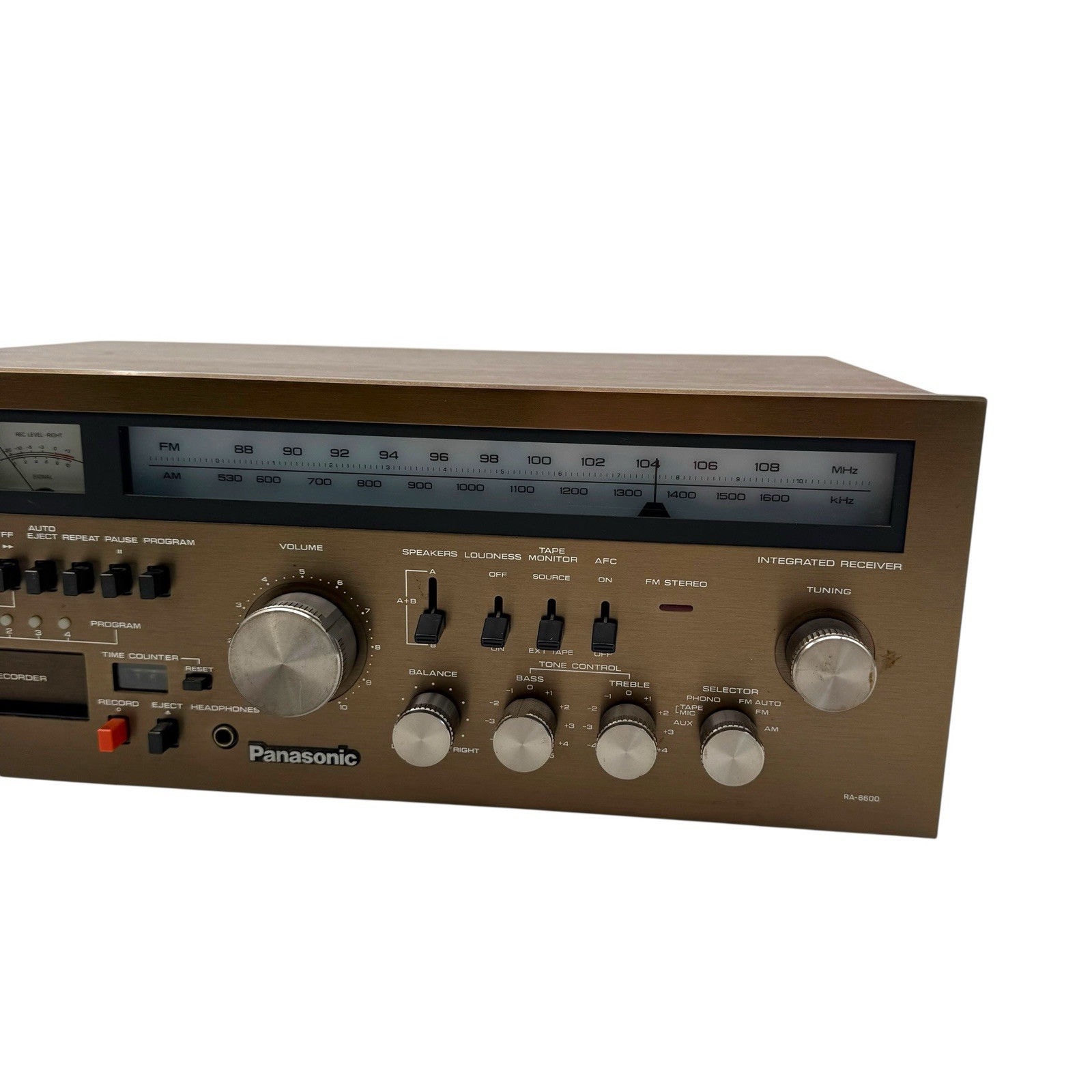 Vintage Panasonic RA-6600 8 Track Stereo Recorder Receiver- Read Description